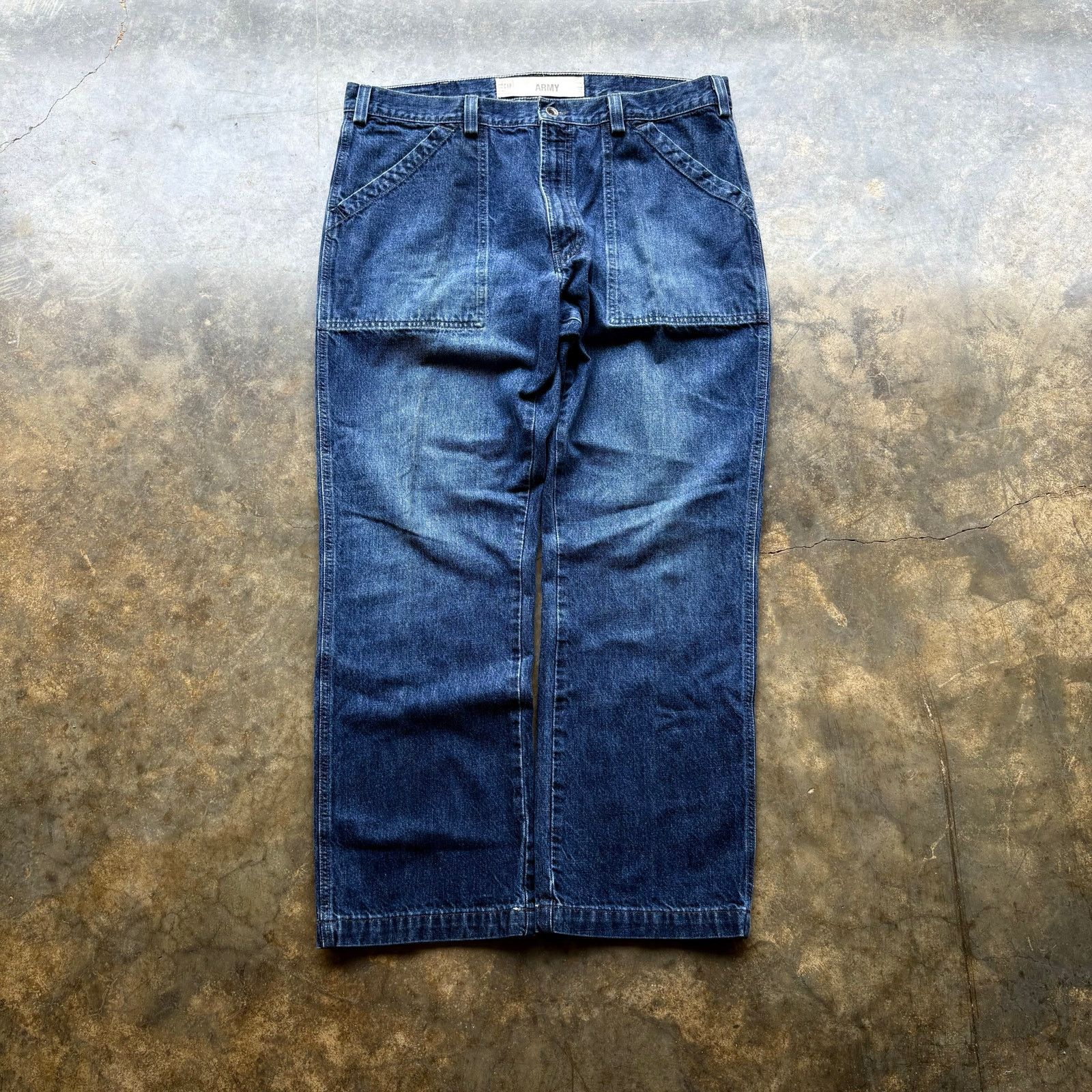 Gap Crazy Vintage US Army GAP Blue Jeans Size US 38 / EU 54 - 4 Thumbnail
