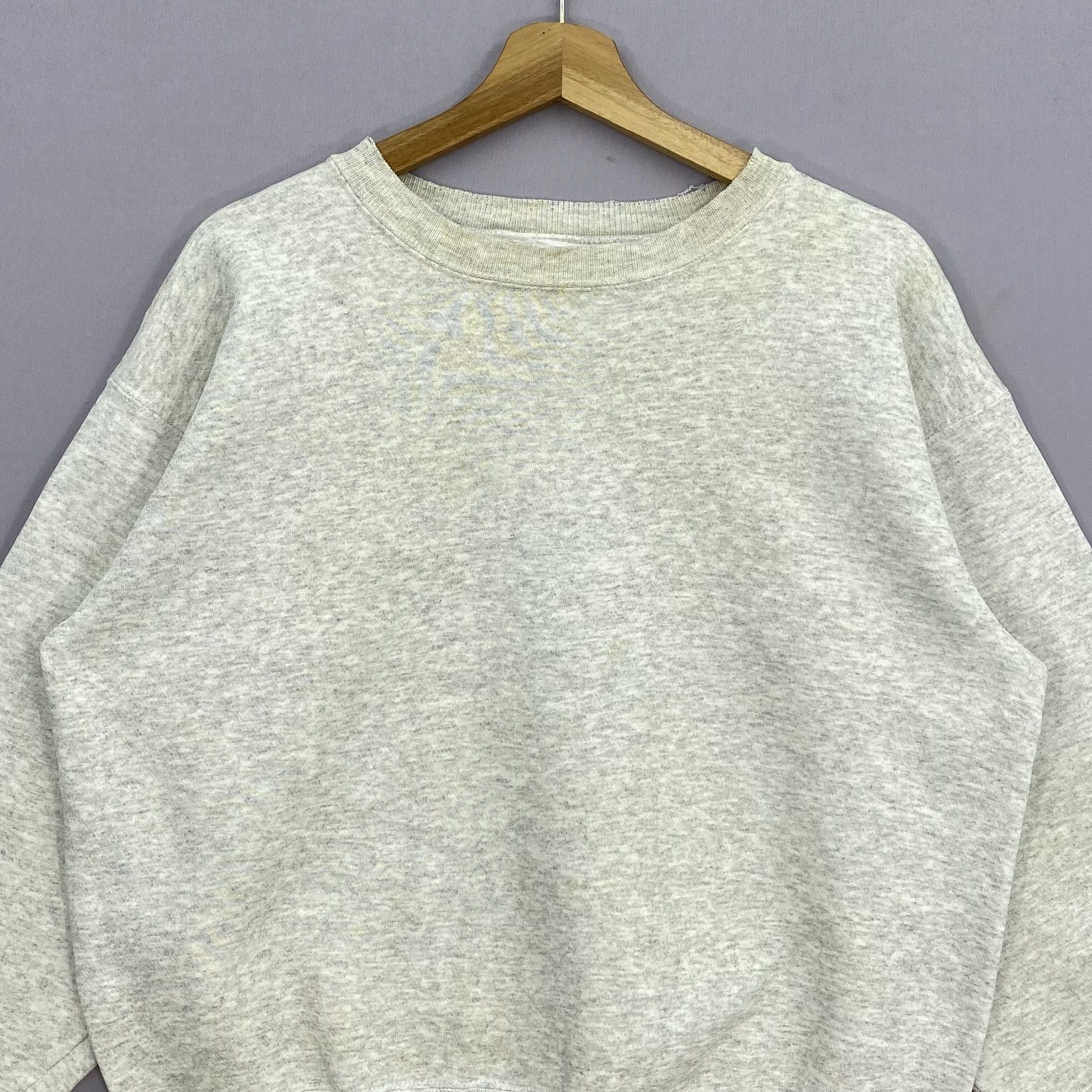 Hanes Vintage 90s Hanes Premium Weight Sweater Sweatshirt Jumper Size US L / EU 52-54 / 3 - 2 Thumbnail