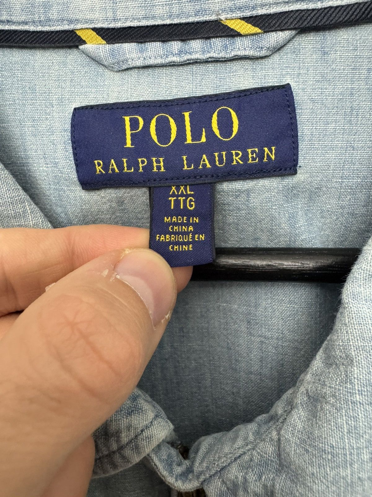 Ralph Lauren Polo Ralph Lauren Blue Jeans Light Jacket Casual Denim Rare Size US XXL / EU 58 / 5 - 4 Thumbnail