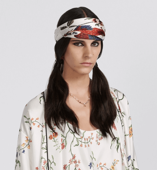 Dior o1w1db10424 Size: OS Dior Birds Square Scarf in Multicolor Size ONE SIZE - 5 Thumbnail