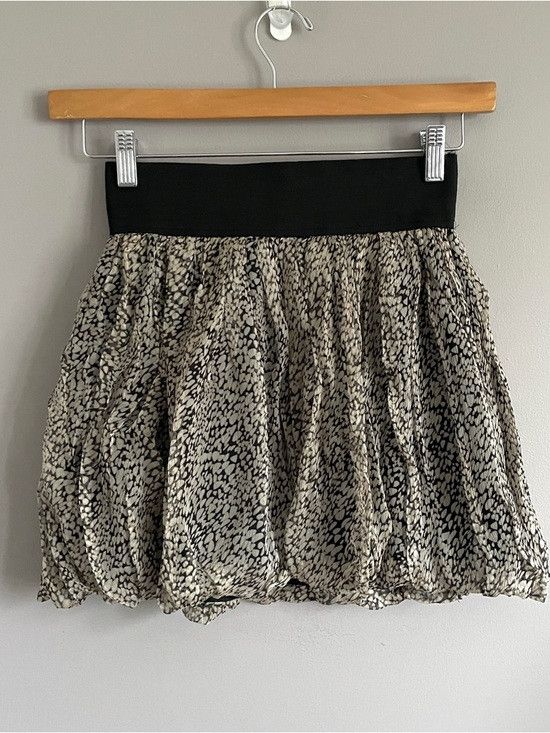 Zara Zara Dots Silk Chiffon Mini Bubble Skirt - S/M 🇪🇸 Size 28" / US 6 / IT 42 - 12 Thumbnail