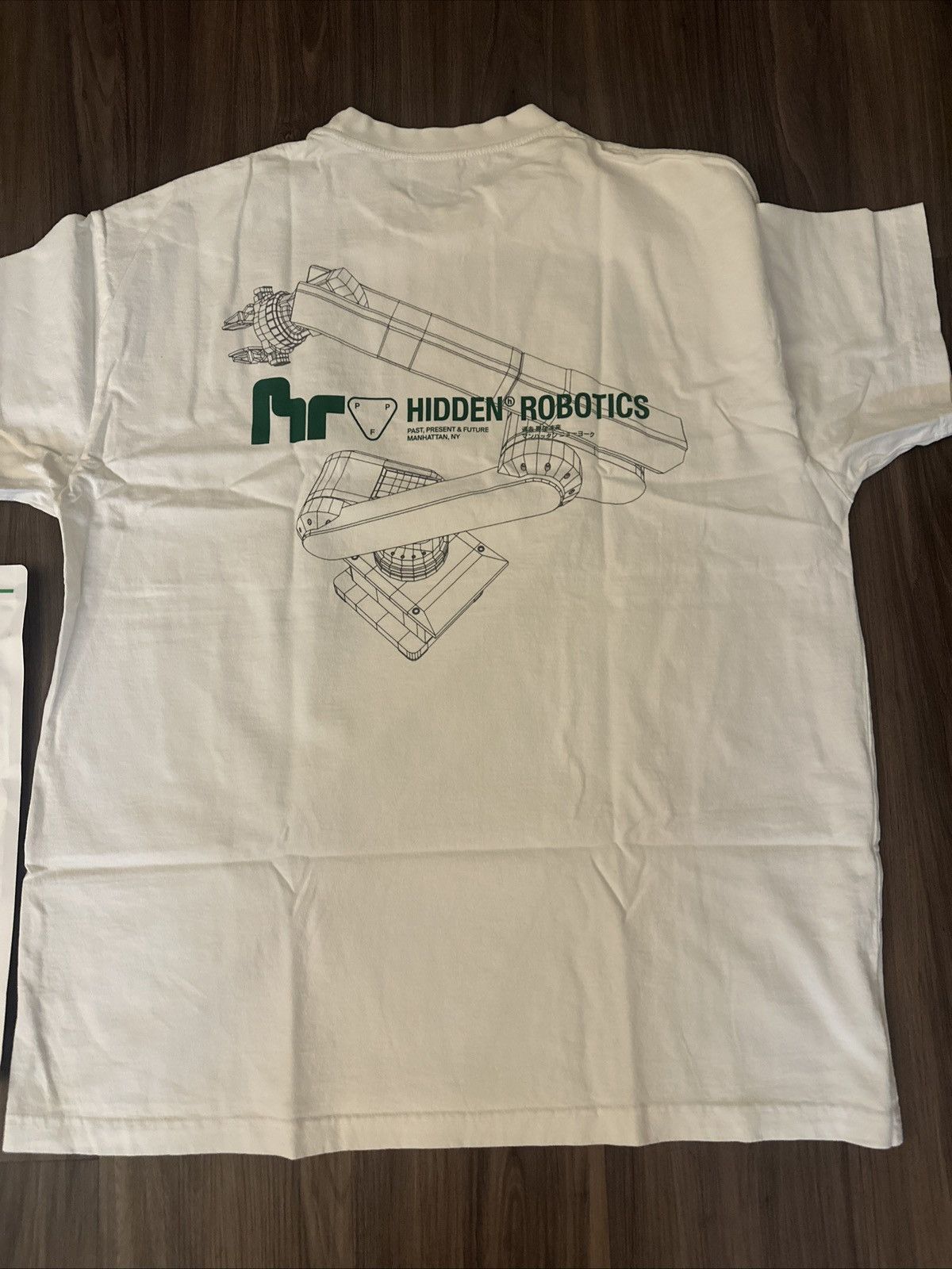 HIDDEN Hidden NY Robotics Strong Arm Tee White XL Made in USA Size US XL / EU 56 / 4 - 7 Thumbnail