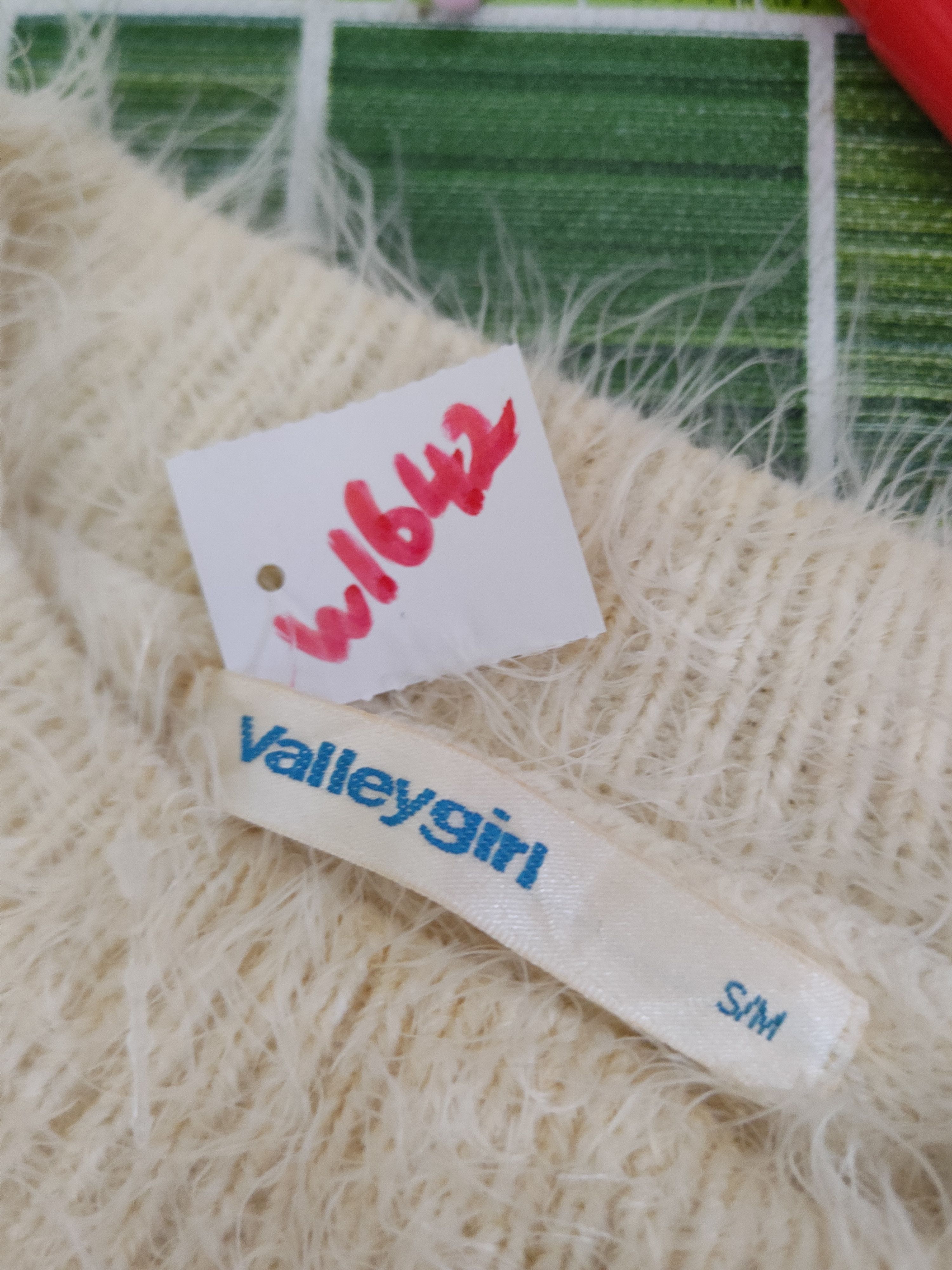 Japanese Brand Valleygirl Ivory Shag Shaggy Fur Mohair Knitwear #W1642 Size S / US 4 / IT 40 - 12 Thumbnail