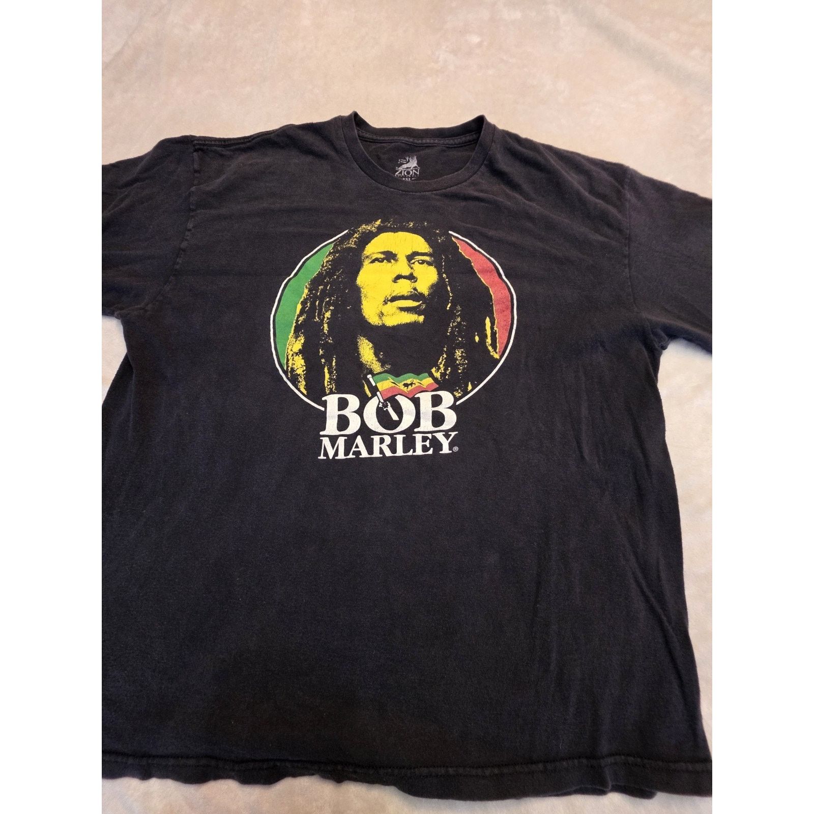 Bob Marley Bob Marley Zion Men's Black Short Sleeve T-Shirt Size 2XL Size US XXL / EU 58 / 5 - 1 Thumbnail