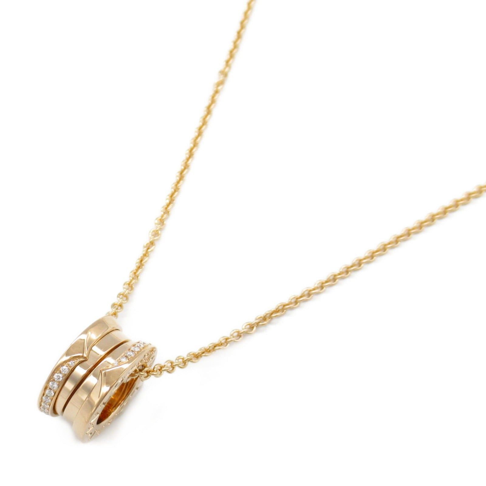 Bvlgari Bvlgari B Zero One Necklace Diamond K18Pg (Pink Gold) Clear Gold Size ONE SIZE - 1 Thumbnail