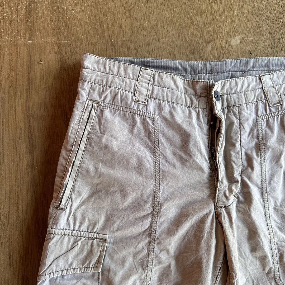 Napapijri VINTAGE NAPAPIJRI GEOGRAPHIC TROUSERS BUTTON FLY CROP CARGO Size US 33 - 3 Thumbnail