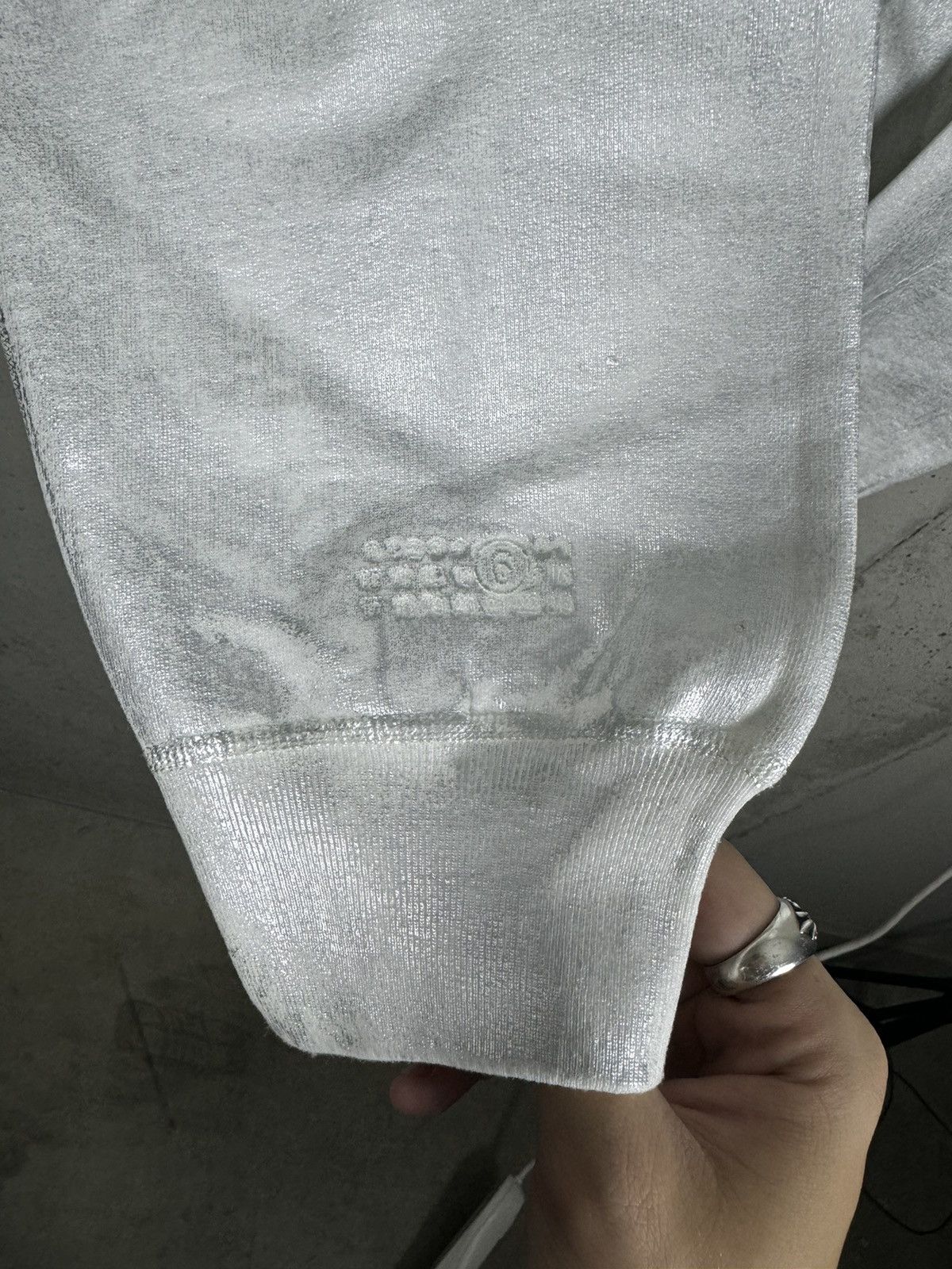 Maison Margiela × Supreme Supreme MM6 Maison Margiela White Foil Box Logo Hoodie - M Size US M / EU 48-50 / 2 - 4 Thumbnail