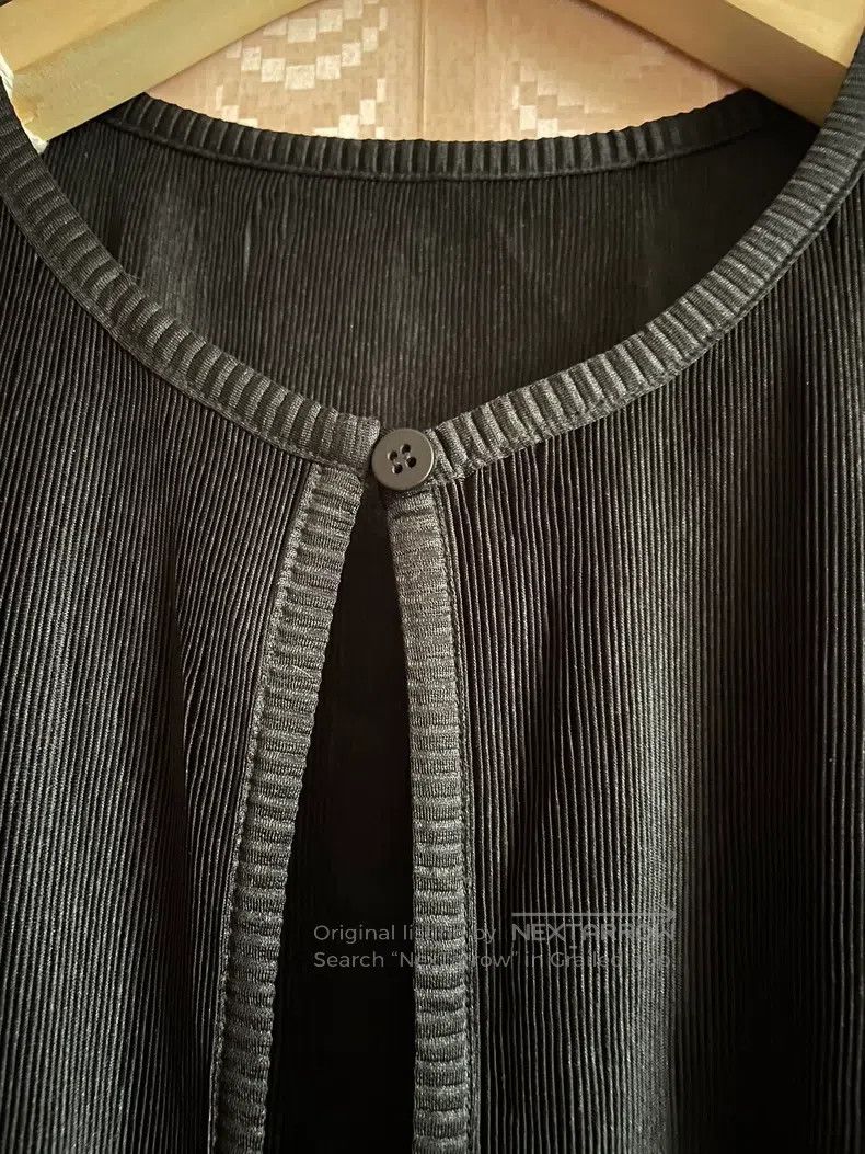 Issey Miyake Issey Miyake Black Toothpick Pattern Single Button Pleated Size L / US 10 / IT 46 - 5 Thumbnail