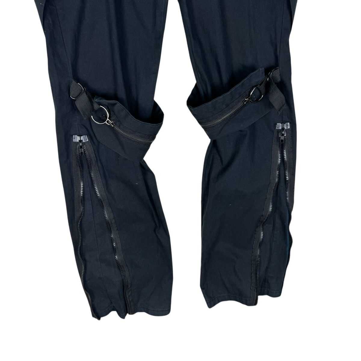 If Six Was Nine ❄️ALGONQUINS BONDAGE FLARE GOTHIC ZIPPER PANTS Size US 32 / EU 48 - 6 Thumbnail