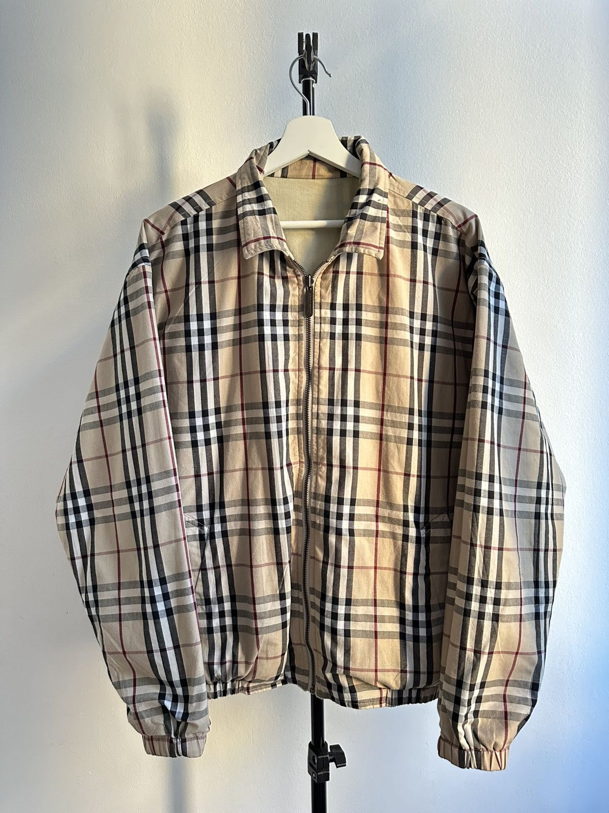 Burberry Burberry Vintage 90s Luxury Nova Check Double Sides Jacket Size US L / EU 52-54 / 3 - 8 Thumbnail