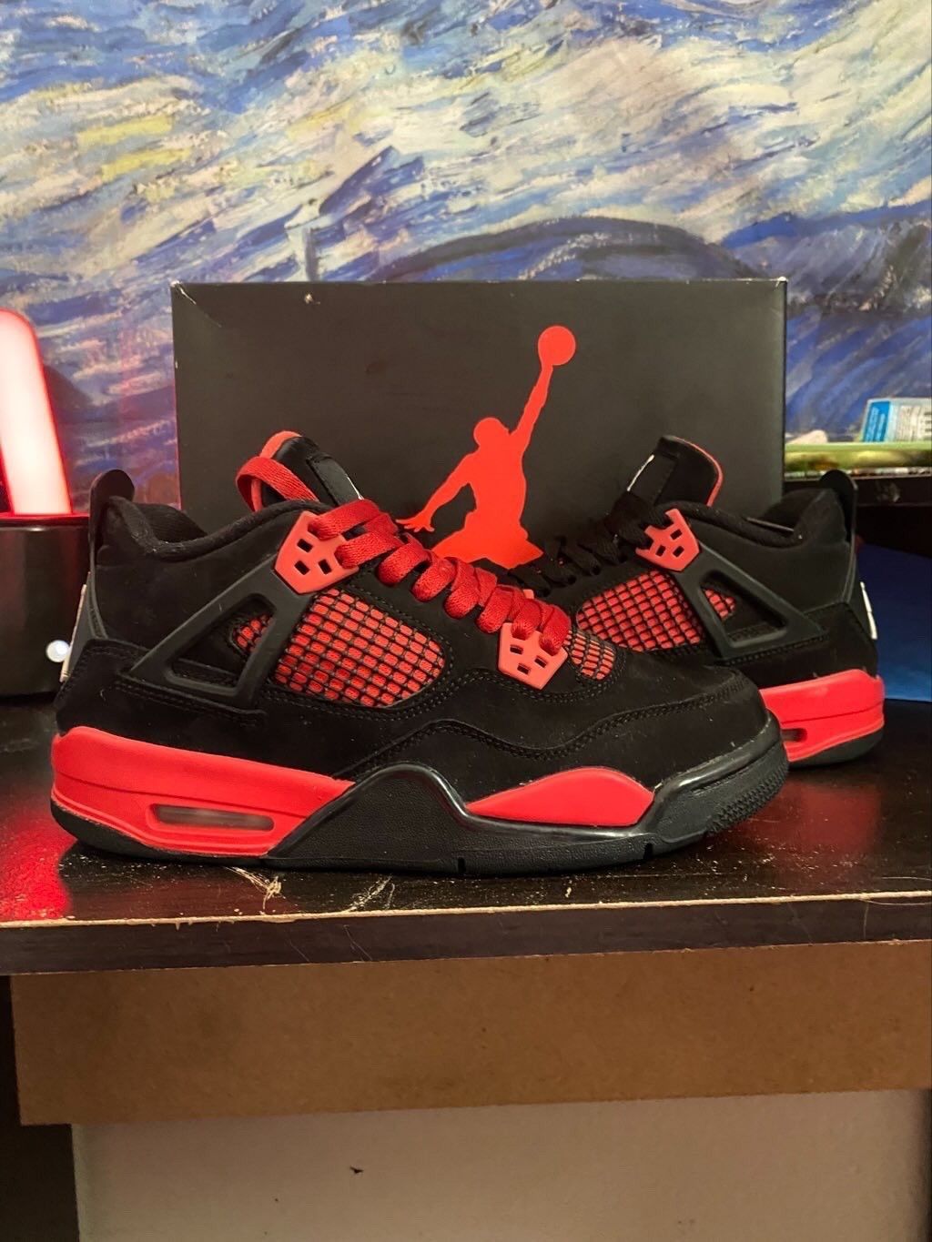 Jordan 4 Retro GS Red Thunder