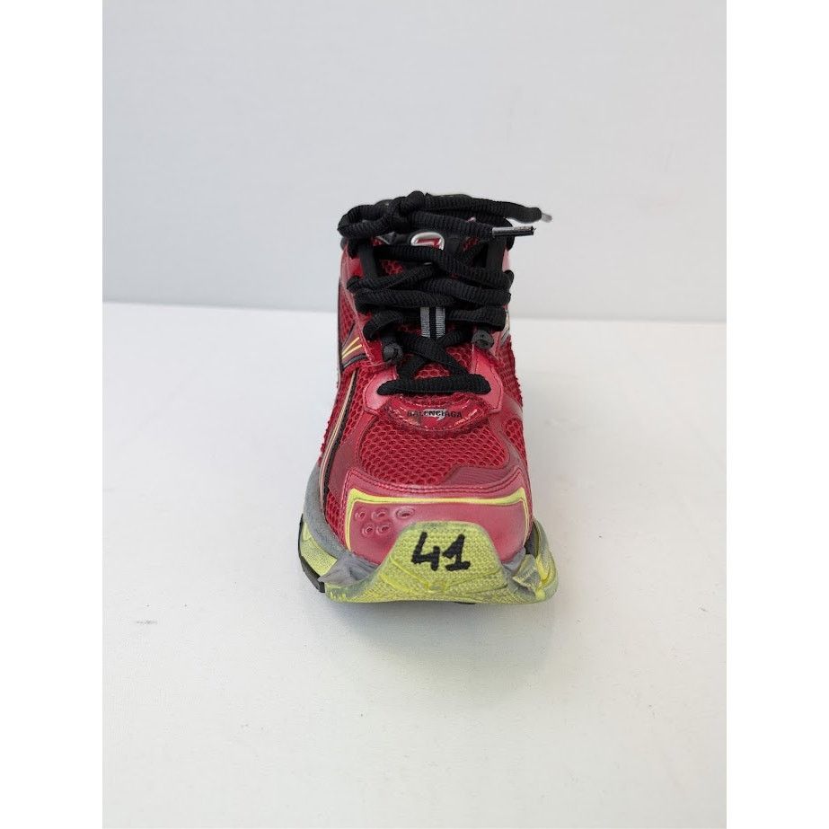 Balenciaga o1rshd1 Mesh Rubber Runner in Red/Yellow/Grey/Black Size US 8 / EU 41 - 15 Thumbnail