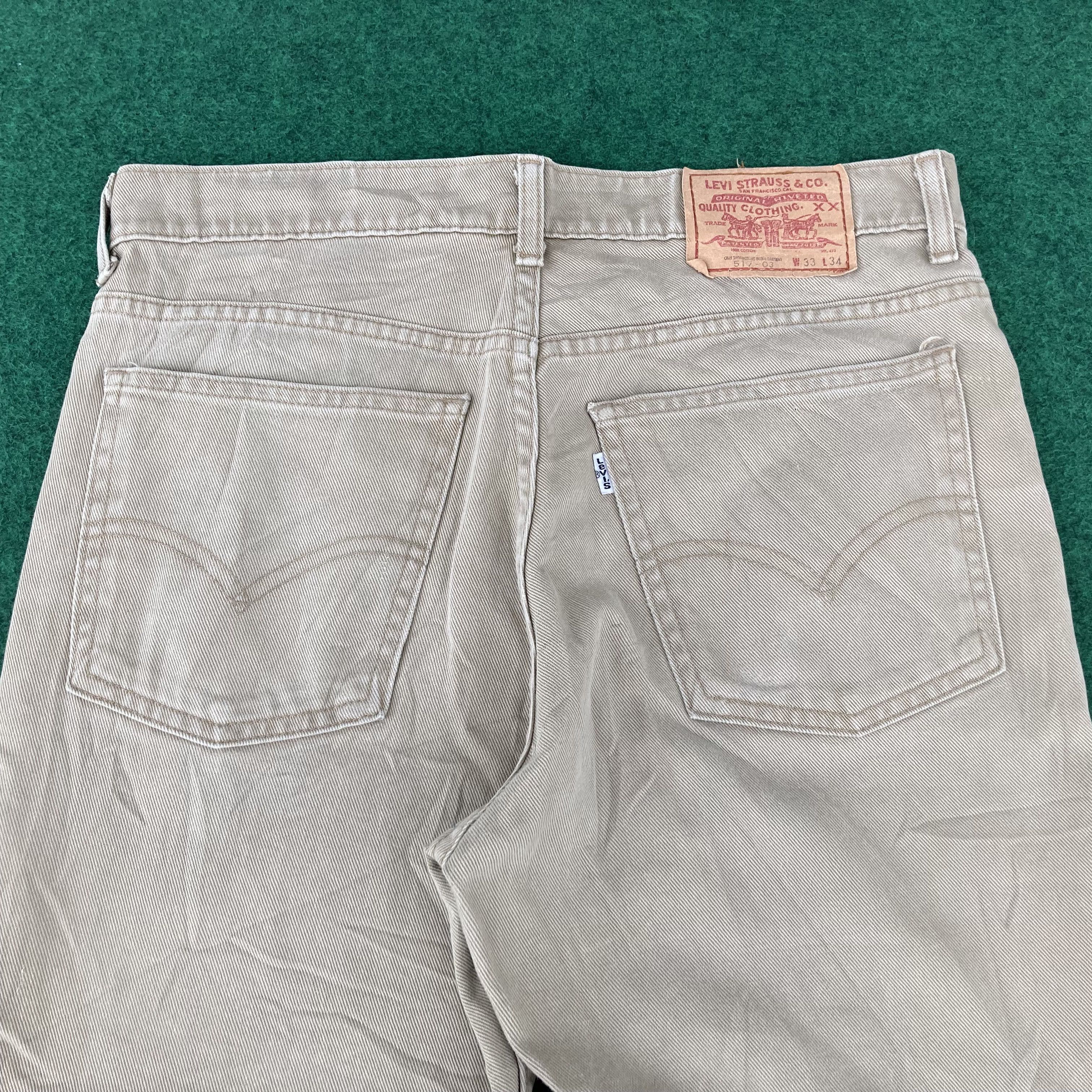 Levi's × Vintage Vtg Levis 517 Denim Bootcut Flared Jeans Size US 32 / EU 48 - 10 Thumbnail