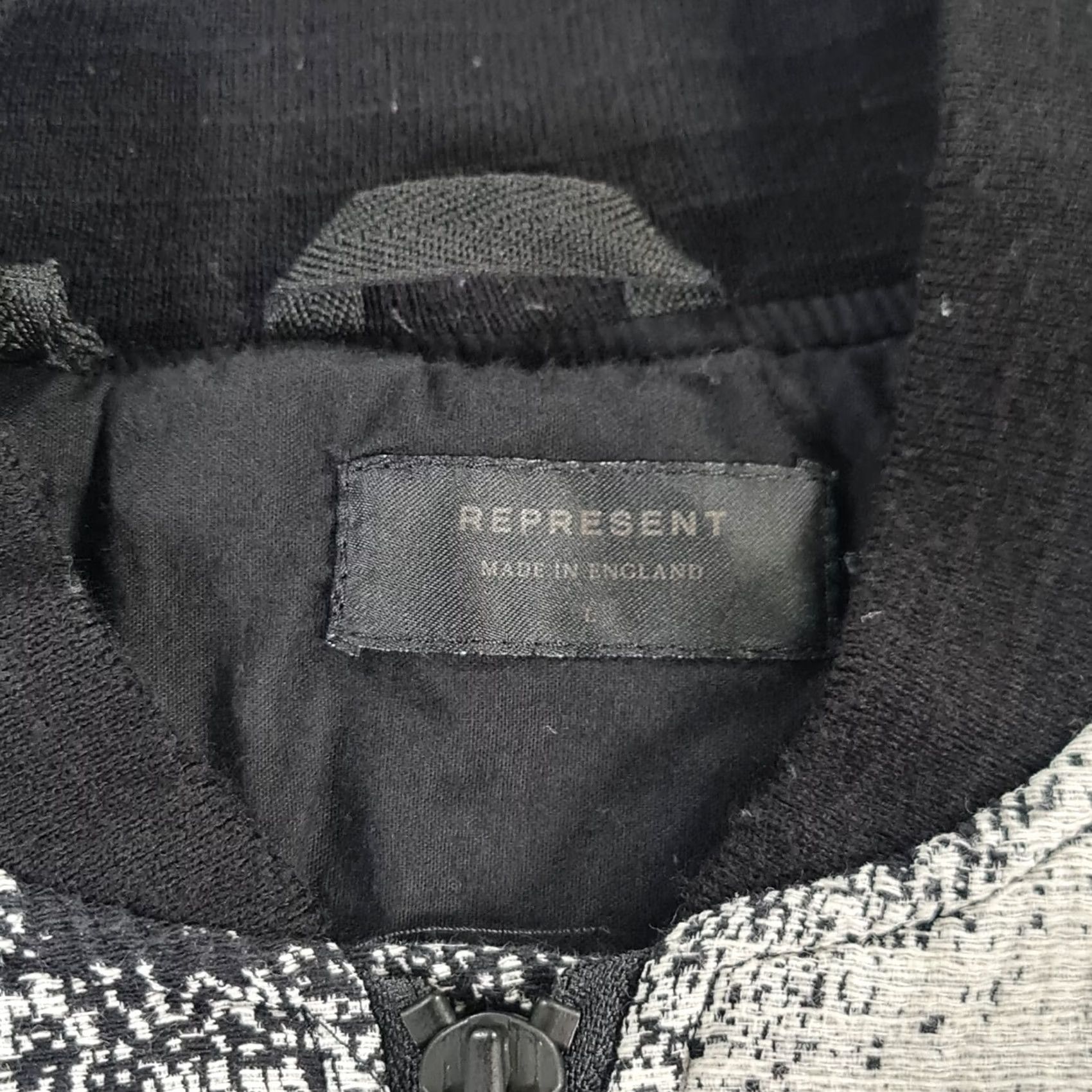 Vintage VINTAGE REPRESENT Mens Jacket Black & White Large Full Zip Oblivion Bomber Made in UK Size US L / EU 52-54 / 3 - 3 Thumbnail