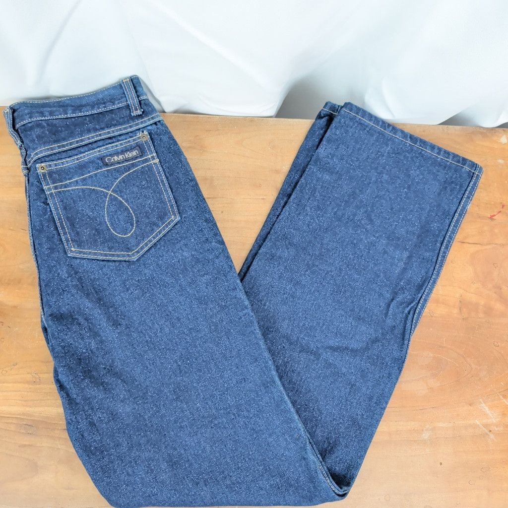 Calvin Klein × Vintage Calvin Klein 80's Classic Cut USA Made Denim Jeans 28X32 Size US 28 / EU 44 - 1 Thumbnail