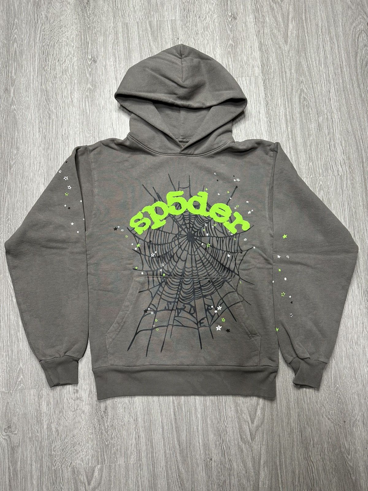 Sp5der Beluga Hoodie Heather Grey 2023 (SPDR-HD011) Men's
