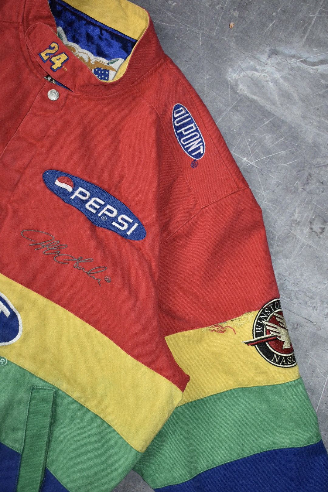 NASCAR × Vintage Vintage 90s Jeff Hamilton Dupont Nascar Jacket Size US XL / EU 56 / 4 - 9 Thumbnail