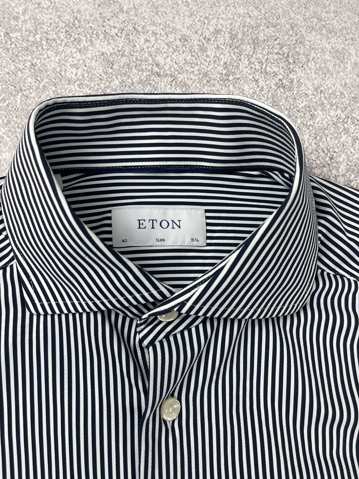 Eton Eton Slim Stripped Long Sleeve Shirt Size 40 15 3/4 Size US M / EU 48-50 / 2 - 5 Thumbnail