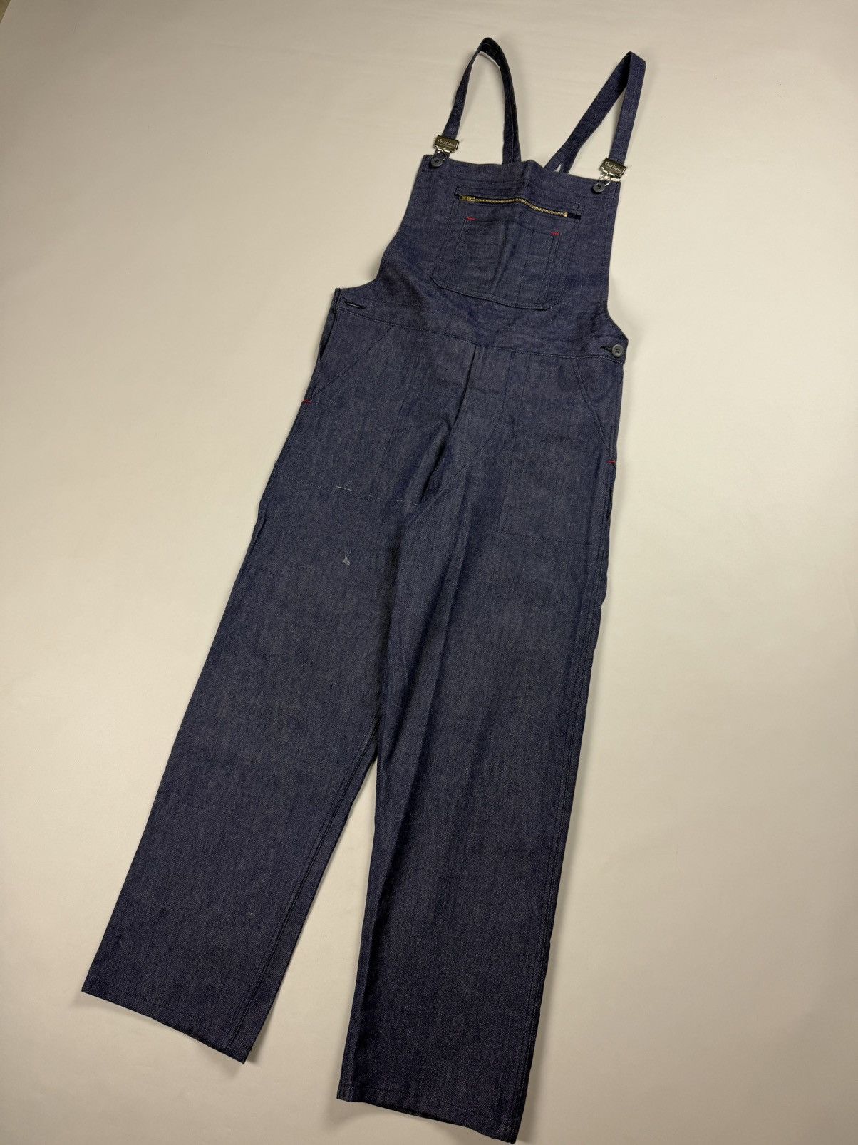 Craftsman × Vintage Deadstock VTG Craftsman Workwear Sanfor Shrunk Overalls Bib Size US 36 / EU 52 - 4 Thumbnail