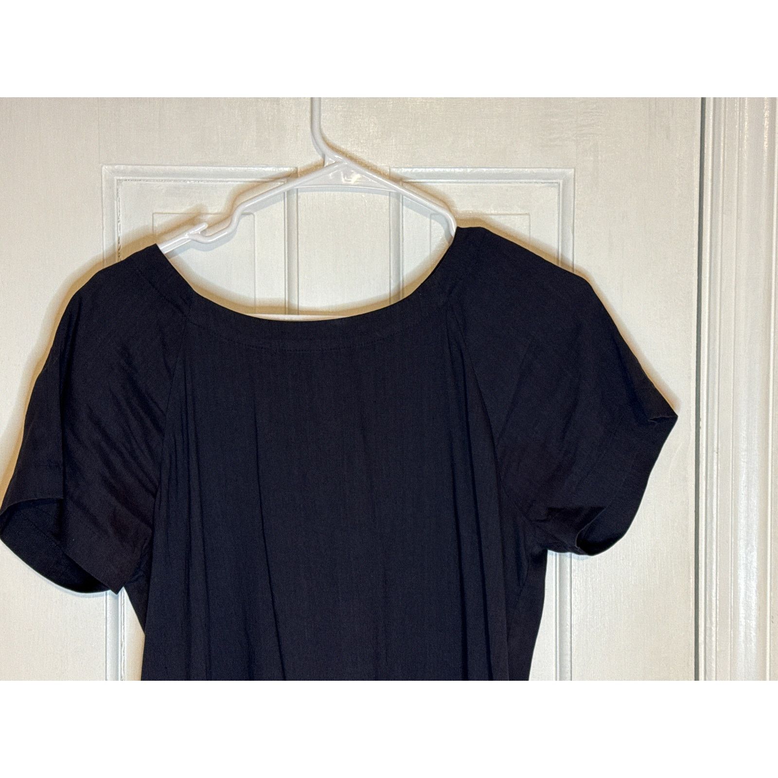 Theory Theory Caliver LaceBack Linen Dress Raglan Black Women Sze 4 Size S / US 4 / IT 40 - 2 Thumbnail