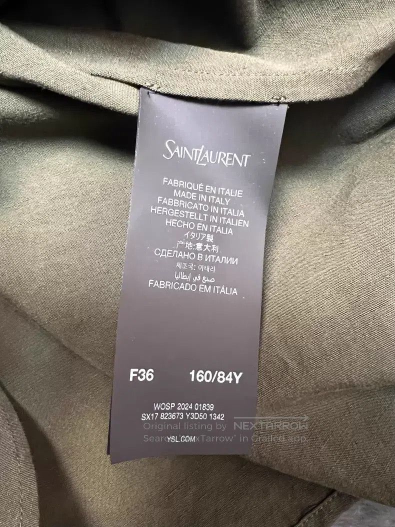 Saint Laurent Paris Saint Laurent Paris Linen Shirt Size XS / US 0-2 / IT 36-38 - 5 Thumbnail