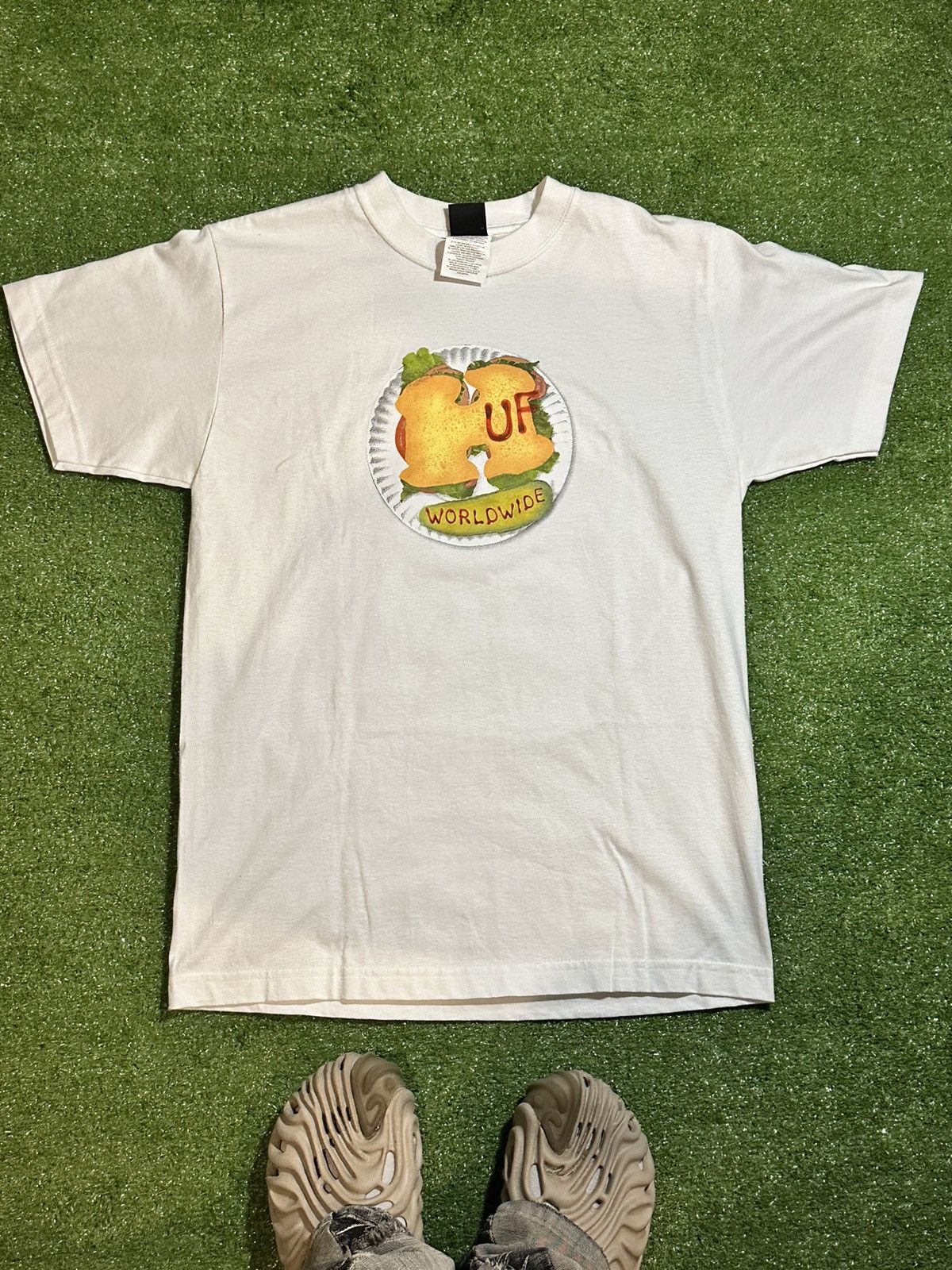 Band Tees × Vintage Vintage HUF Y2K Sandwich tee Size US S / EU 44-46 / 1 - 1 Thumbnail