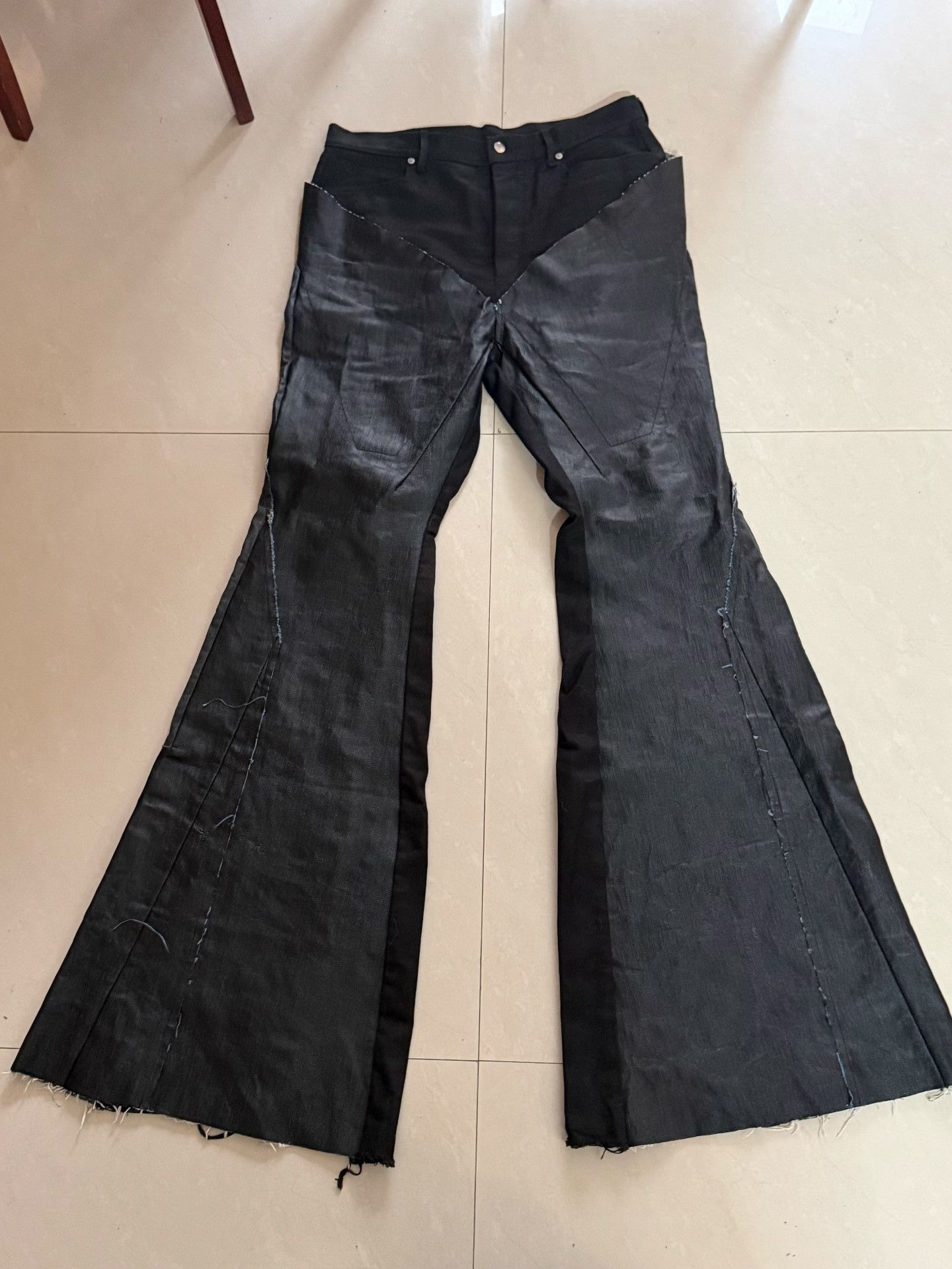 Rick Owens Rick Owens 23SS EDFU Silvered Bootcut Size 36" / US 14 / IT 50 - 1 Thumbnail