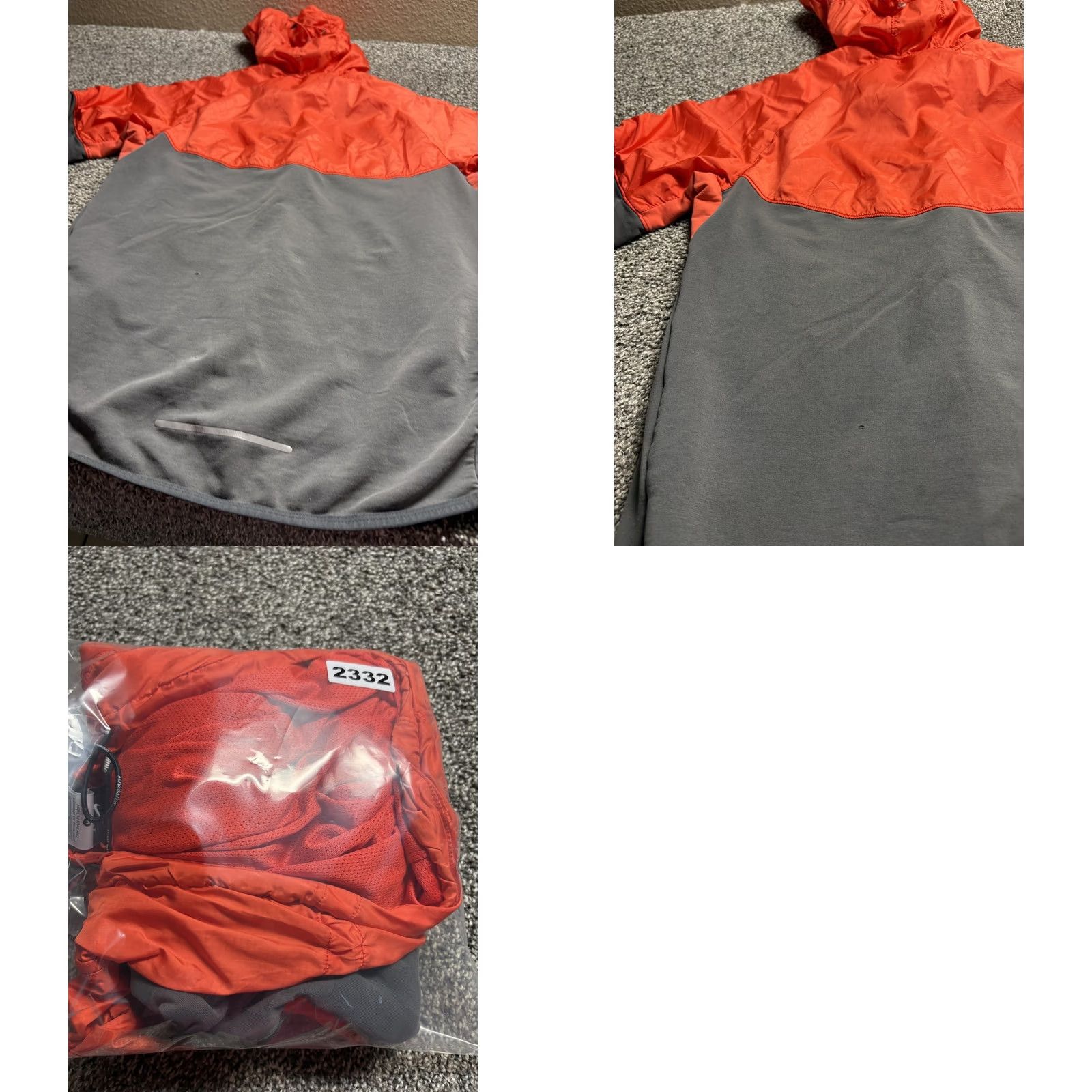 Nike Nike Running Jacket Hooded Mens Medium Orange Full Just Do It Reflective 453473 - Excellent Condition Size US M / EU 48-50 / 2 - 9 Thumbnail