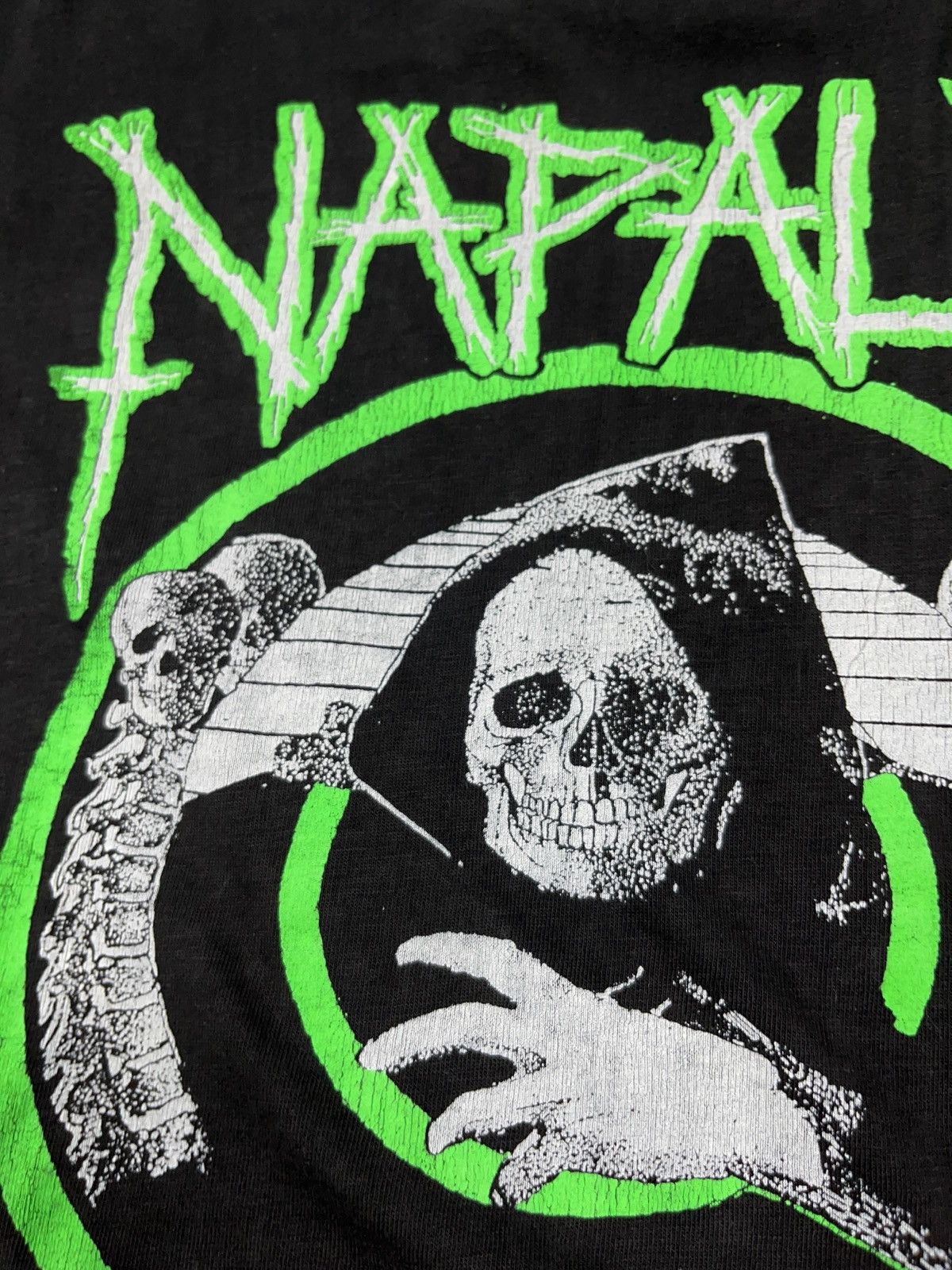 Band Tees Vintage 90s Napalm Death Life? T-shirt Carcass Nasum Brutal Size US XL / EU 56 / 4 - 8 Thumbnail
