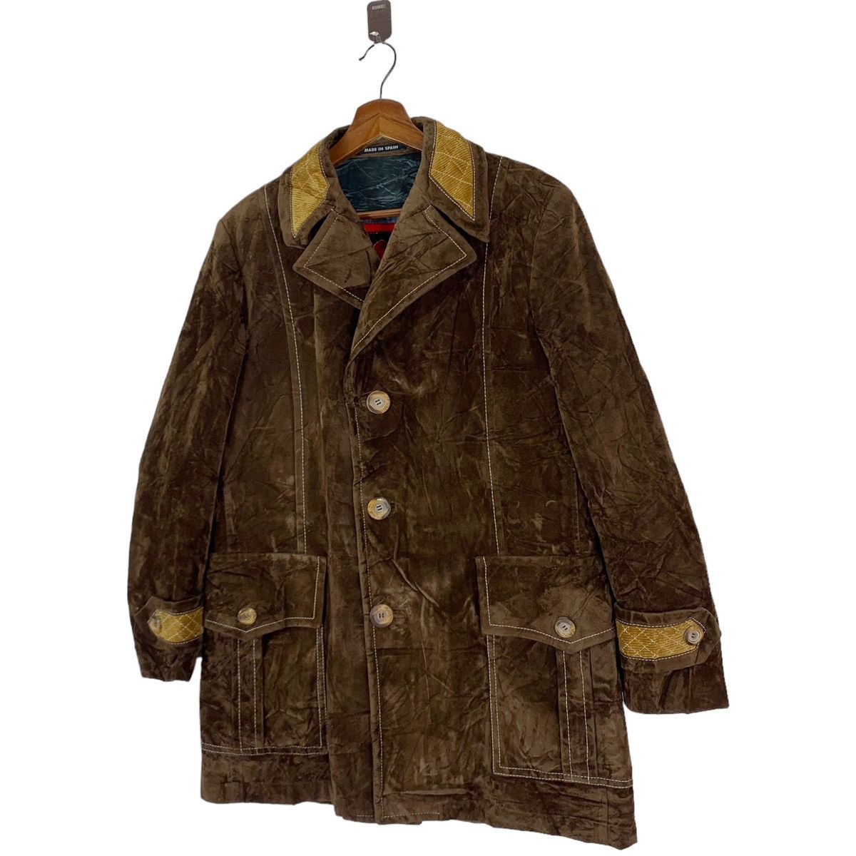Designer × Vintage VINTAGE ELCID MADE IN SPAIN VELVET COAT Size US M / EU 48-50 / 2 - 2 Thumbnail