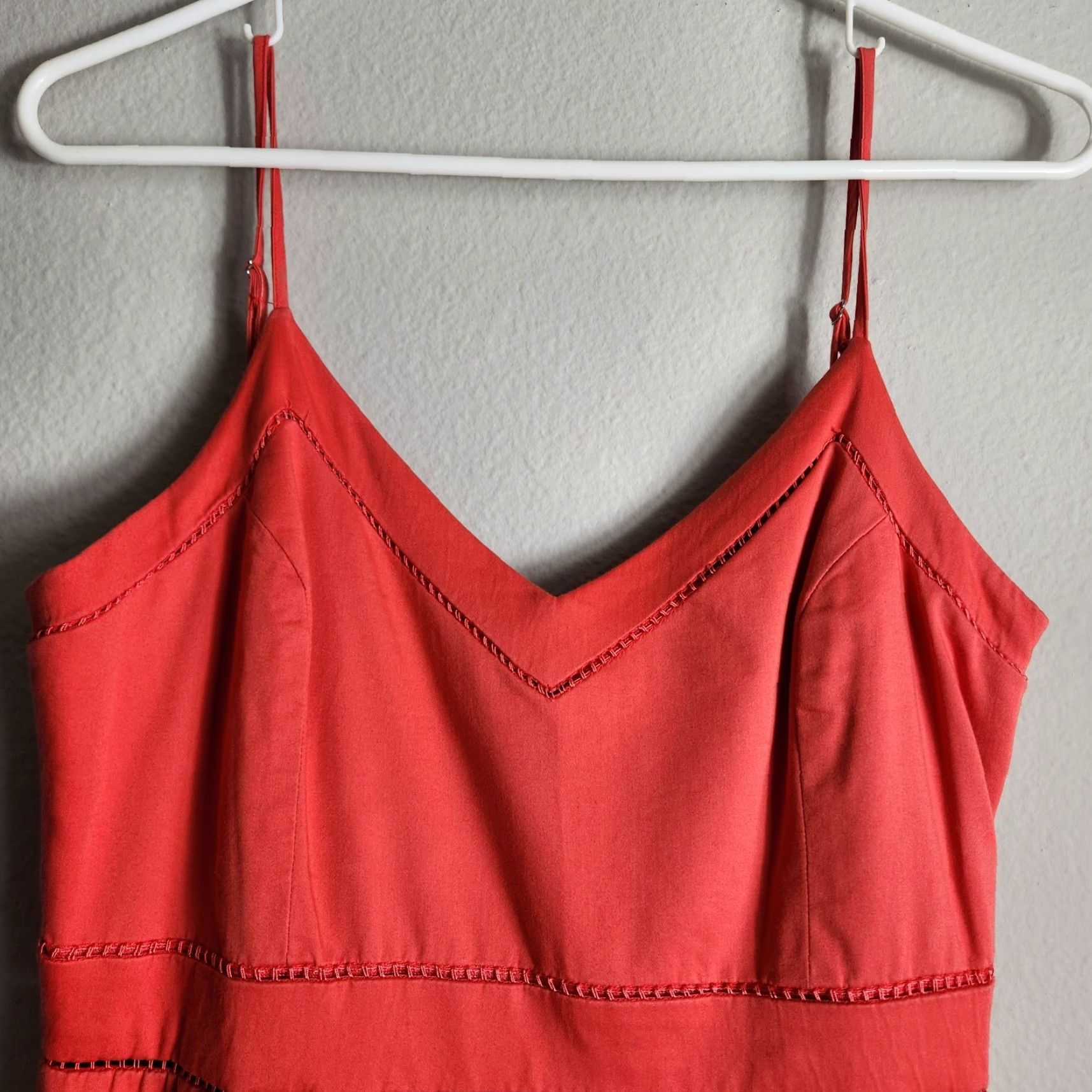 Parker Parker Dress Womens Red Coral Gunther Fit & Flare Mini Dress-Size M Size M / US 6-8 / IT 42-44 - 6 Thumbnail