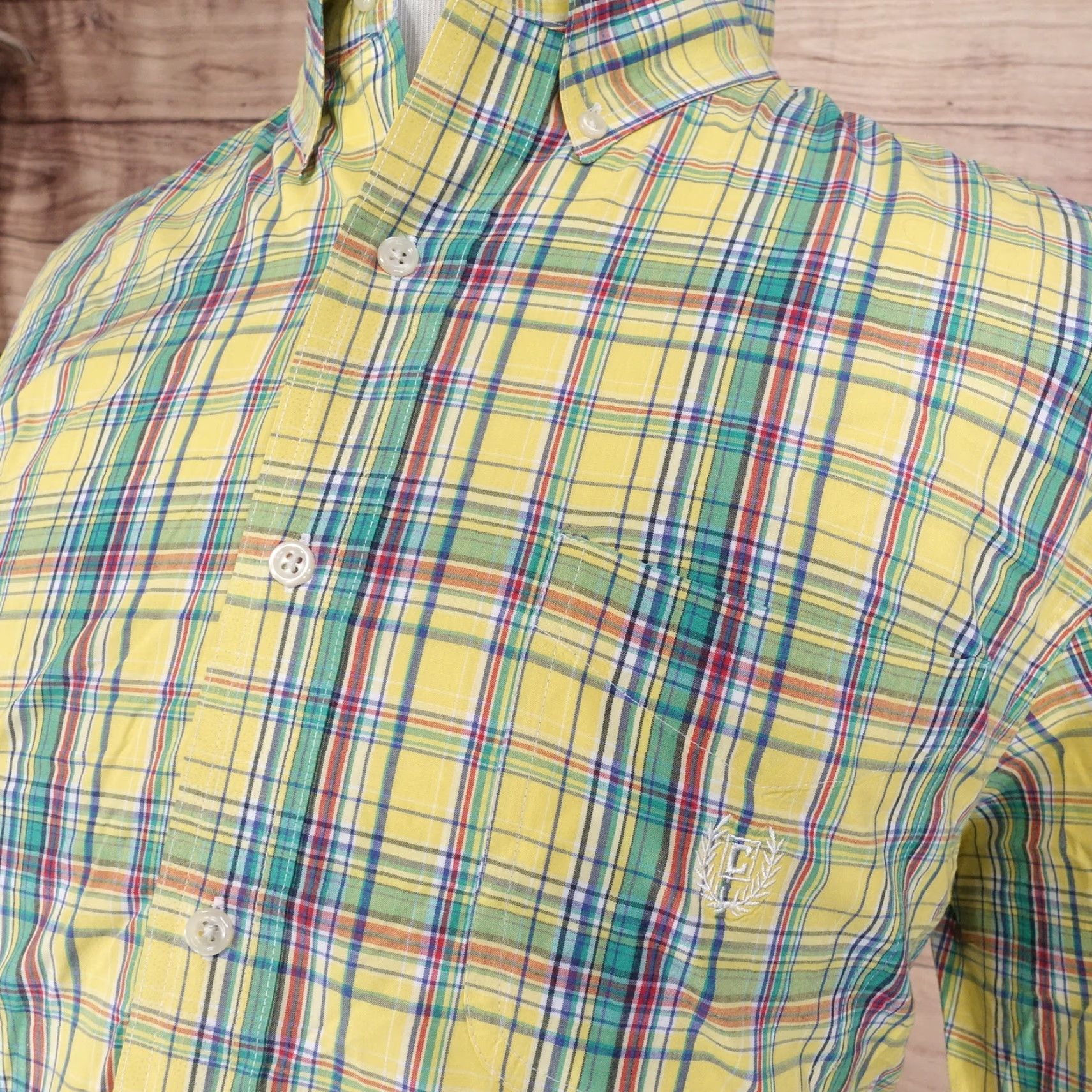 Chaps CHAPSEASY CARE YELLOW PLAID BUTTON UP SHIRT MENS XL Size US XL / EU 56 / 4 - 2 Thumbnail