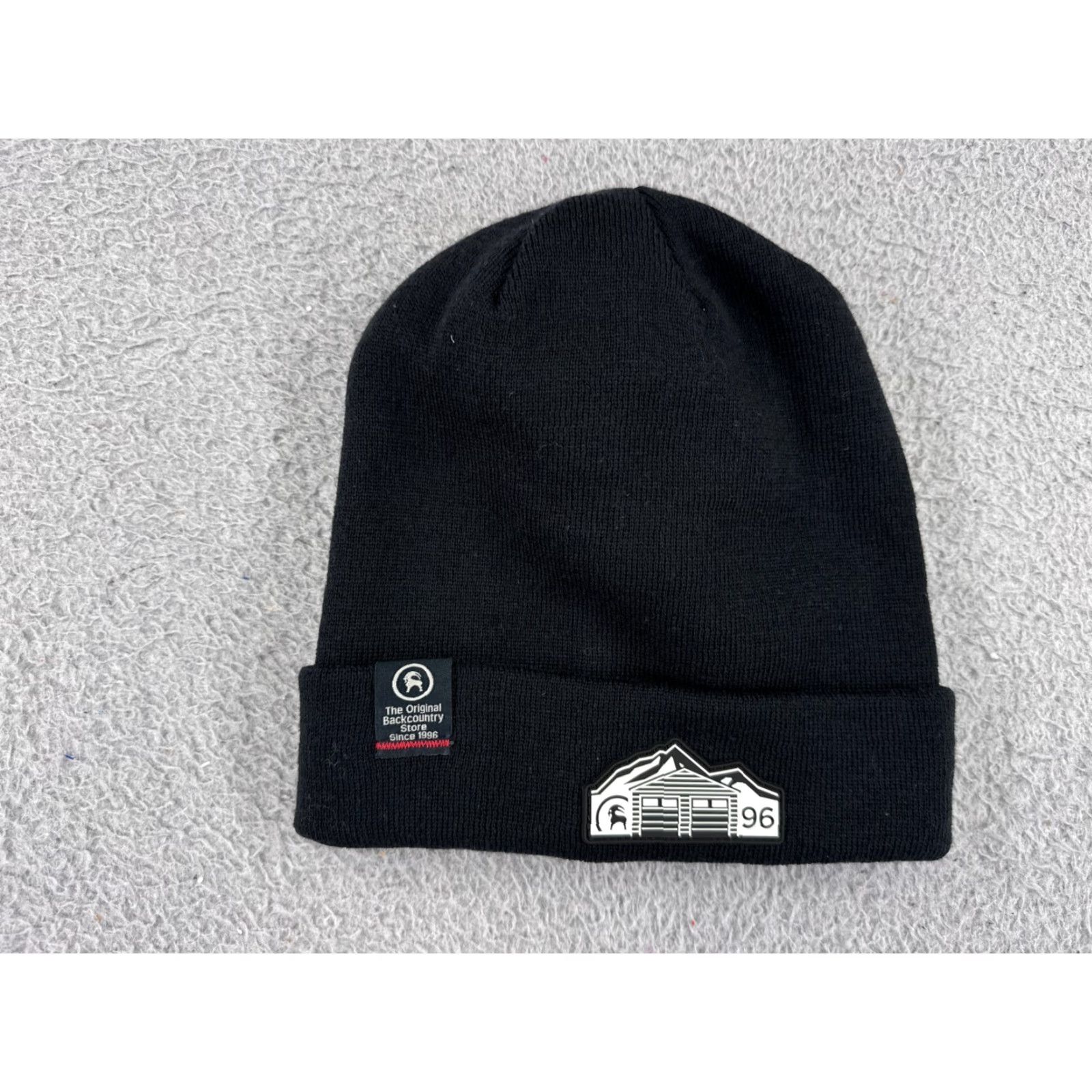 Vintage Back Country Beanie Toque Adult One Size Black Knit 100% Acrylic Outdoors Ski Hat/Cap Mens Beanie Ski Logo 90s? Size ONE SIZE - 2 Thumbnail