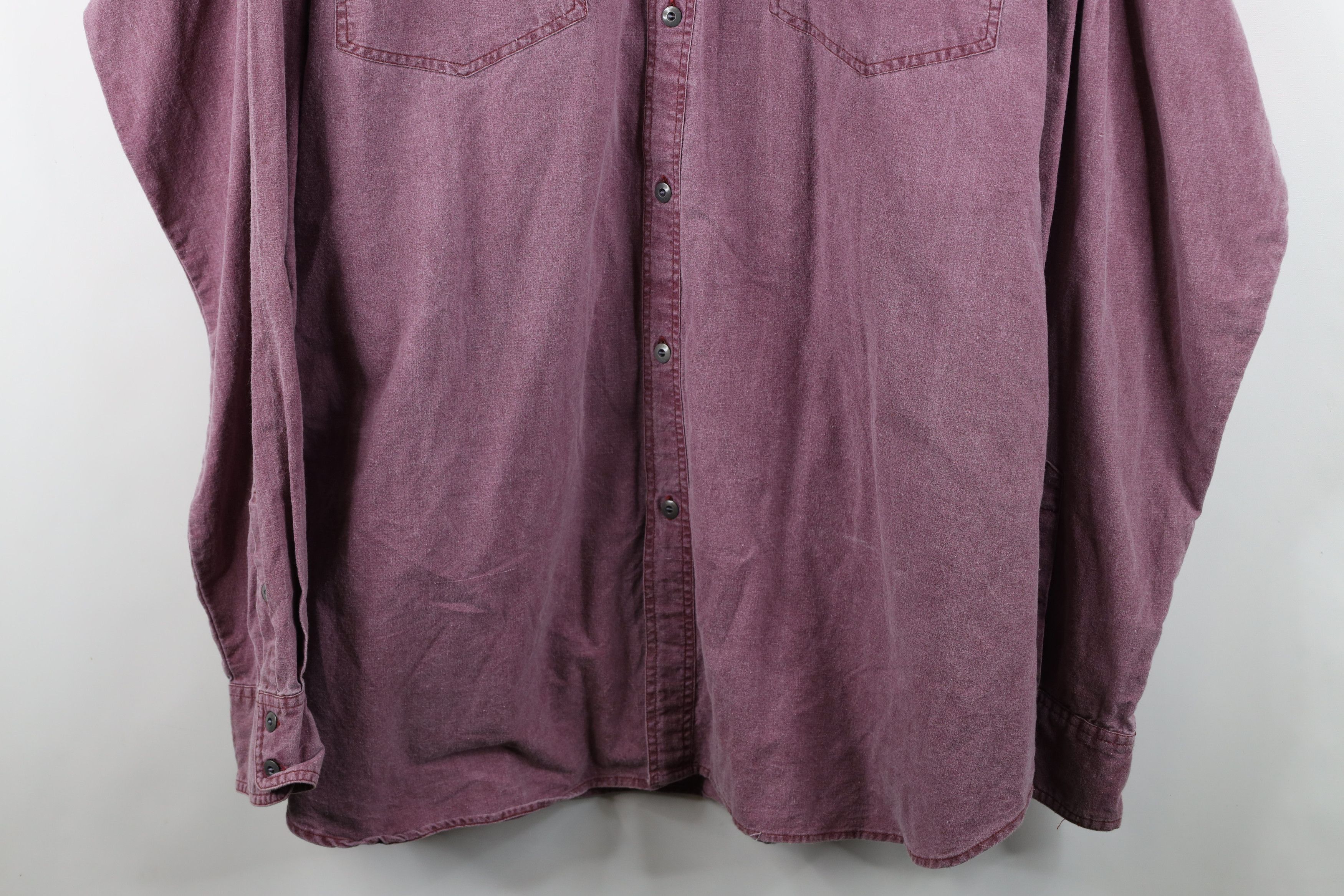 Vintage Vintage 90s Streetwear Western Duster Cowboy Button Shirt Size US XL / EU 56 / 4 - 3 Thumbnail