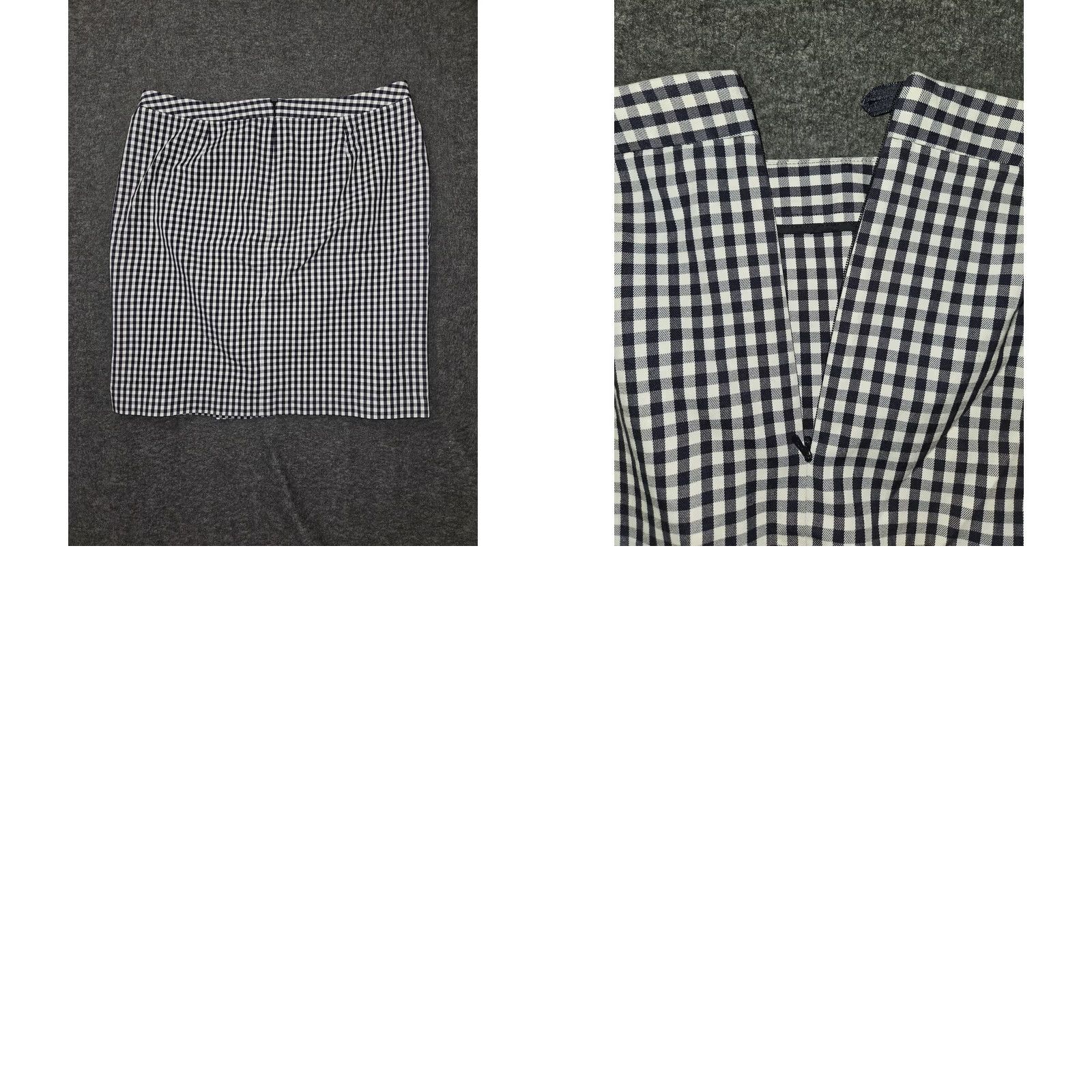 Brooks Brothers VINTAGE Brooks Brothers Skirt Womens 16 Blue Gingham Knee Length Buckle Pleat Pencil Women 90s City Preppy Mens? Size 38" / US 16 / IT 52 - 8 Thumbnail