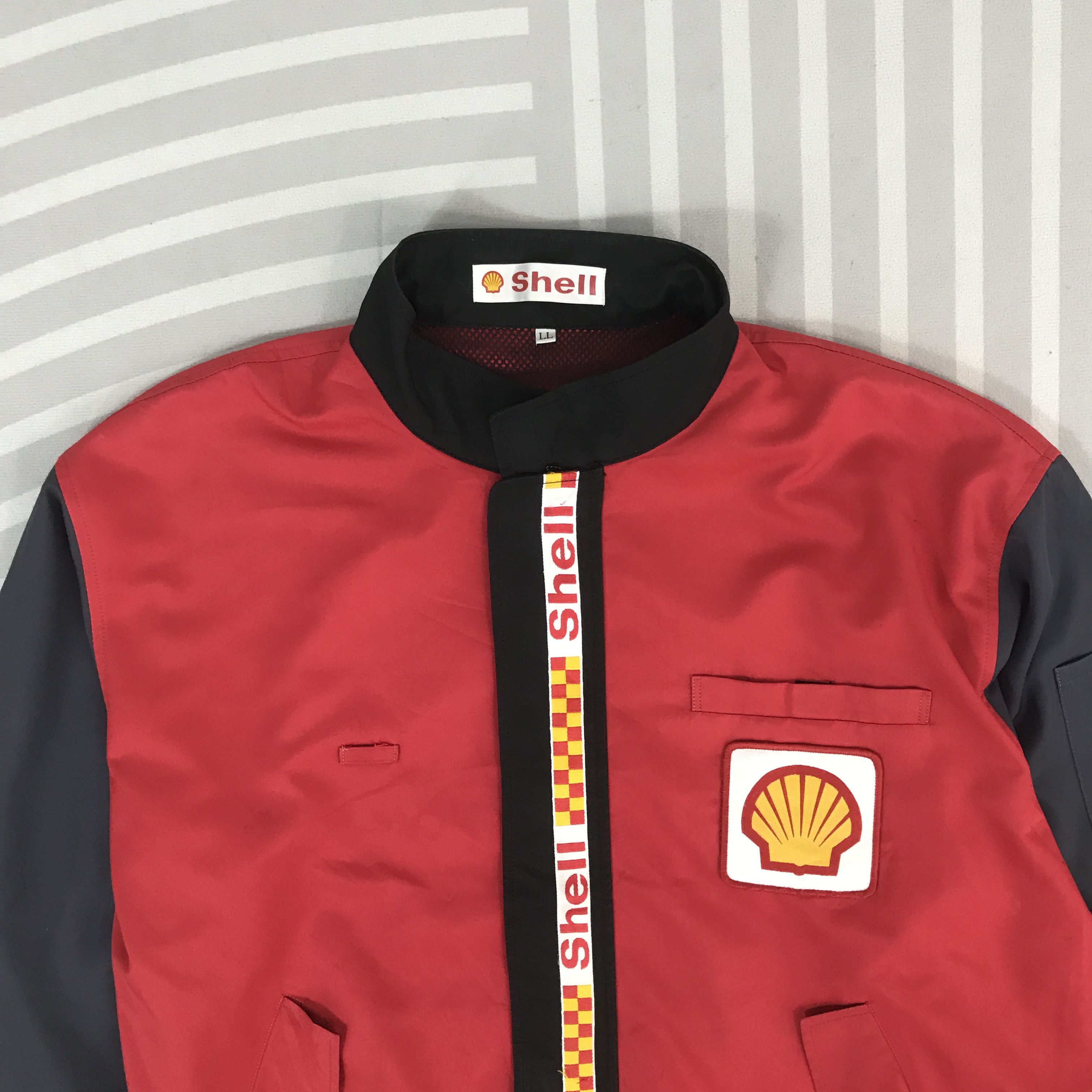 Japanese Brand Vintage Shell Helix Oil Brand Japan Racing Jacket Size US L / EU 52-54 / 3 - 2 Thumbnail