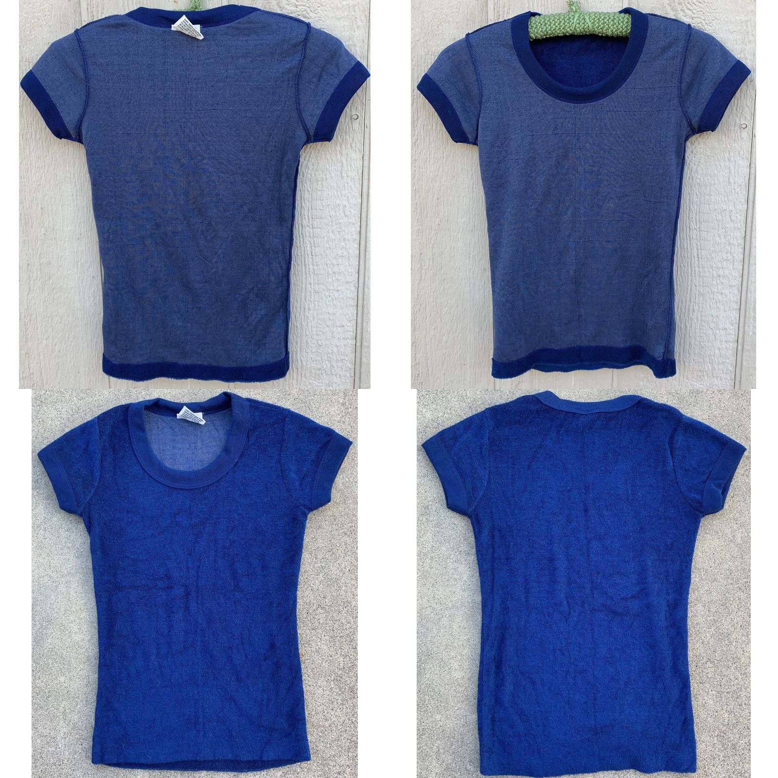 CLOT VINTAGE WPL 8134 T-Shirt Shirt Women size M Blue Terry Cloth 60s 70s Mod Hippie Beach 1960s 1970s Multiharvest Size M / US 6-8 / IT 42-44 - 9 Thumbnail