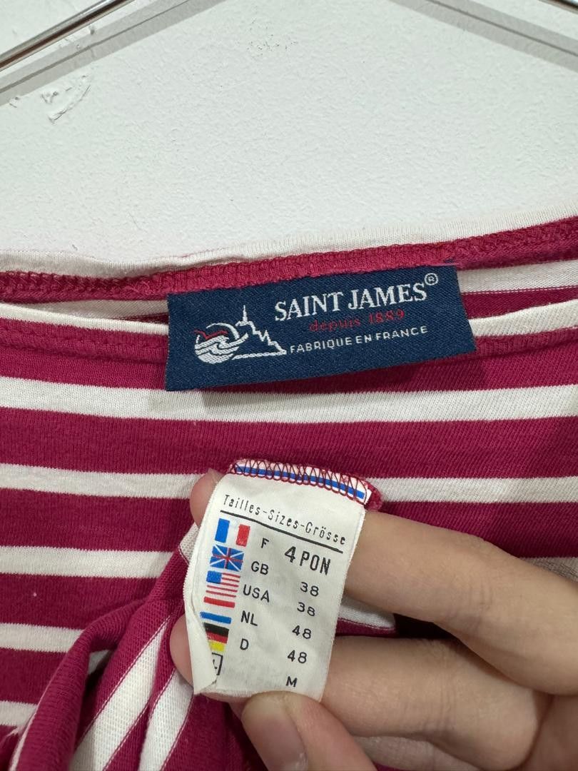 Saint James Saint James Pink Tee Size US S / EU 44-46 / 1 - 5 Thumbnail