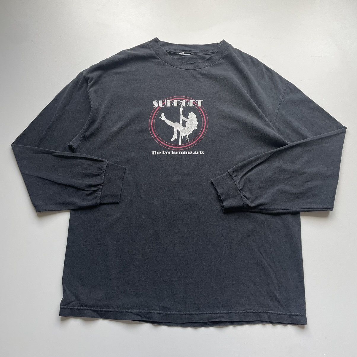 Vintage Vintage 90s Strippers Sex Worker Graphic Long Sleeve Rare Size US XL / EU 56 / 4 - 1 Thumbnail