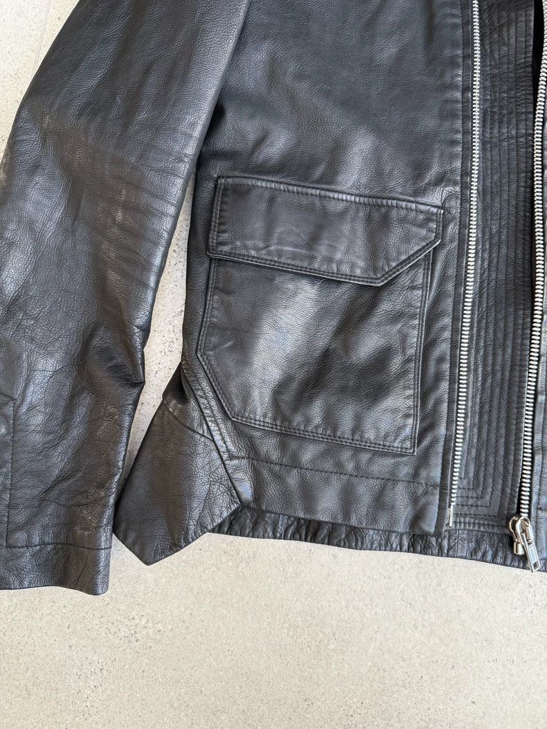 Rick Owens Rick Owens 13FW Early Diagonal Zip Leather Jacket 2504-Next Size US M / EU 48-50 / 2 - 4 Thumbnail
