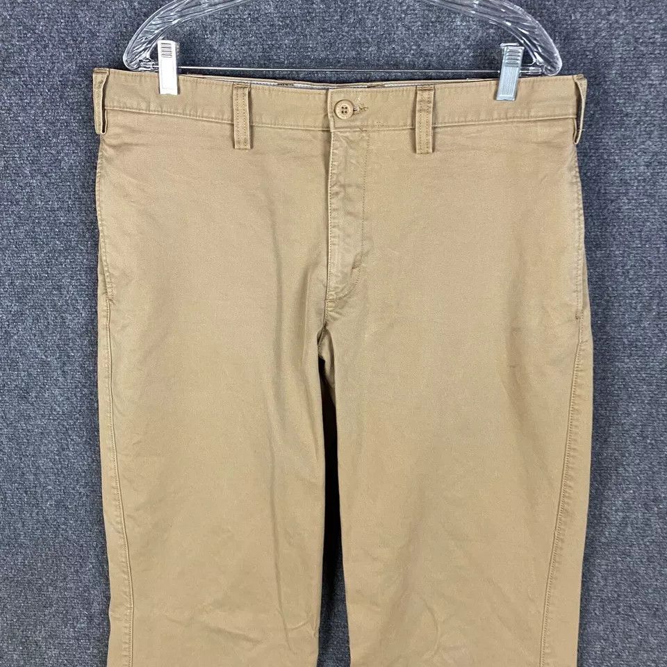 Eddie Bauer Eddie Bauer Chino Pants Men's 36x32 Cotton Beige Adults Size US 36 / EU 52 - 2 Thumbnail