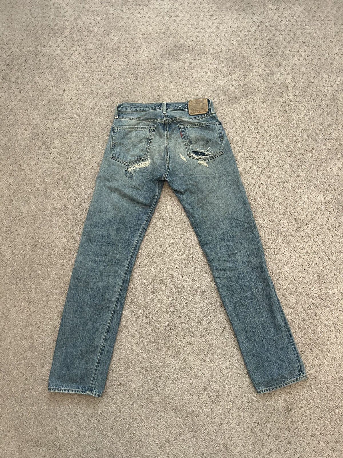 Levi's Vintage Big E Repaired Levi’s 501 Size US 29 - 3 Thumbnail