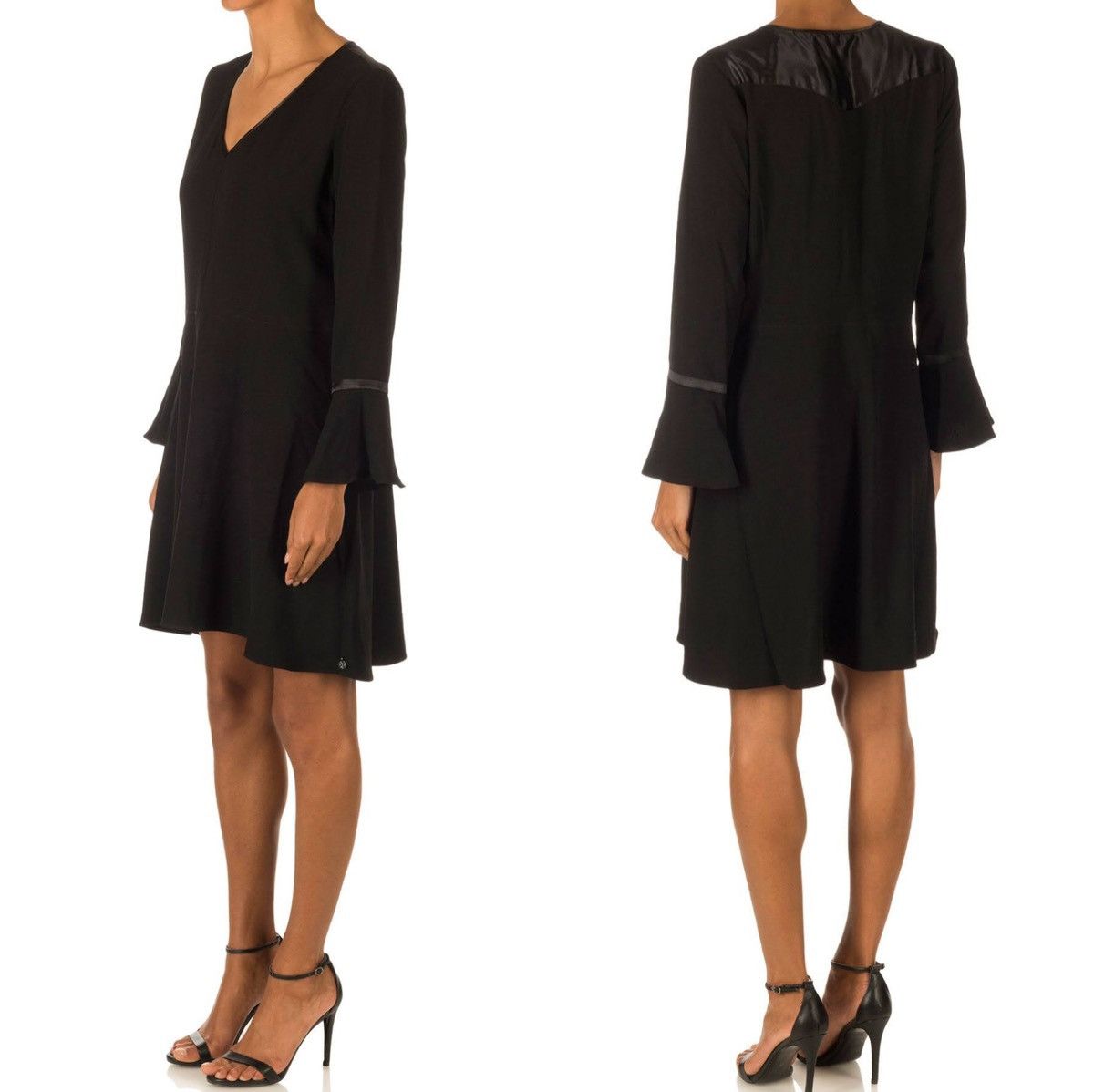 Scotch & Soda Maison Paris Flare Bell Sleeves Mini Dress