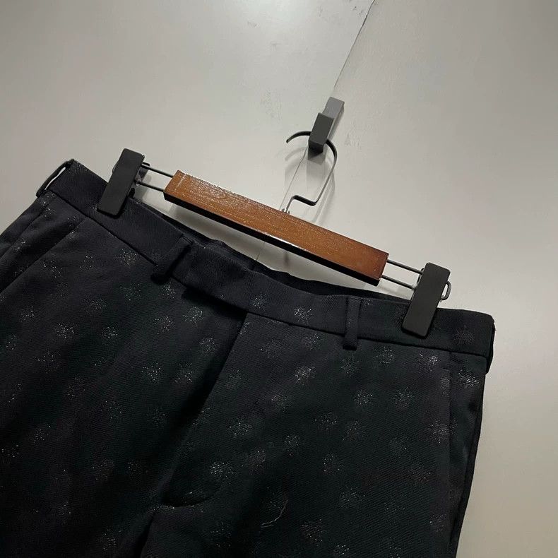 Dior Dior Black full-print gold floral trousers 2502-Nextarrow Size 46R - 2 Thumbnail