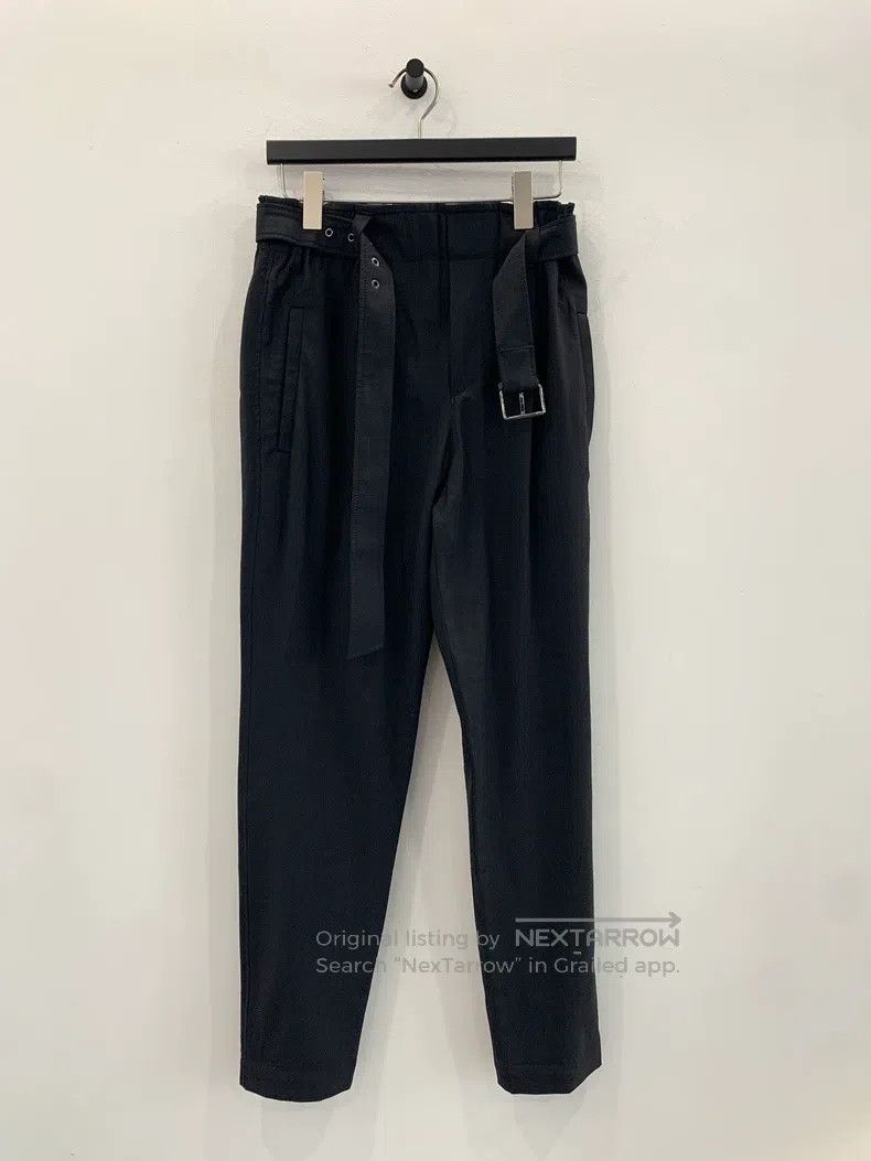 Brunello Cucinelli Brunello Cucinelli Black spliced belt casual women's pants Size 25" / US 0 / IT 36 - 1 Thumbnail