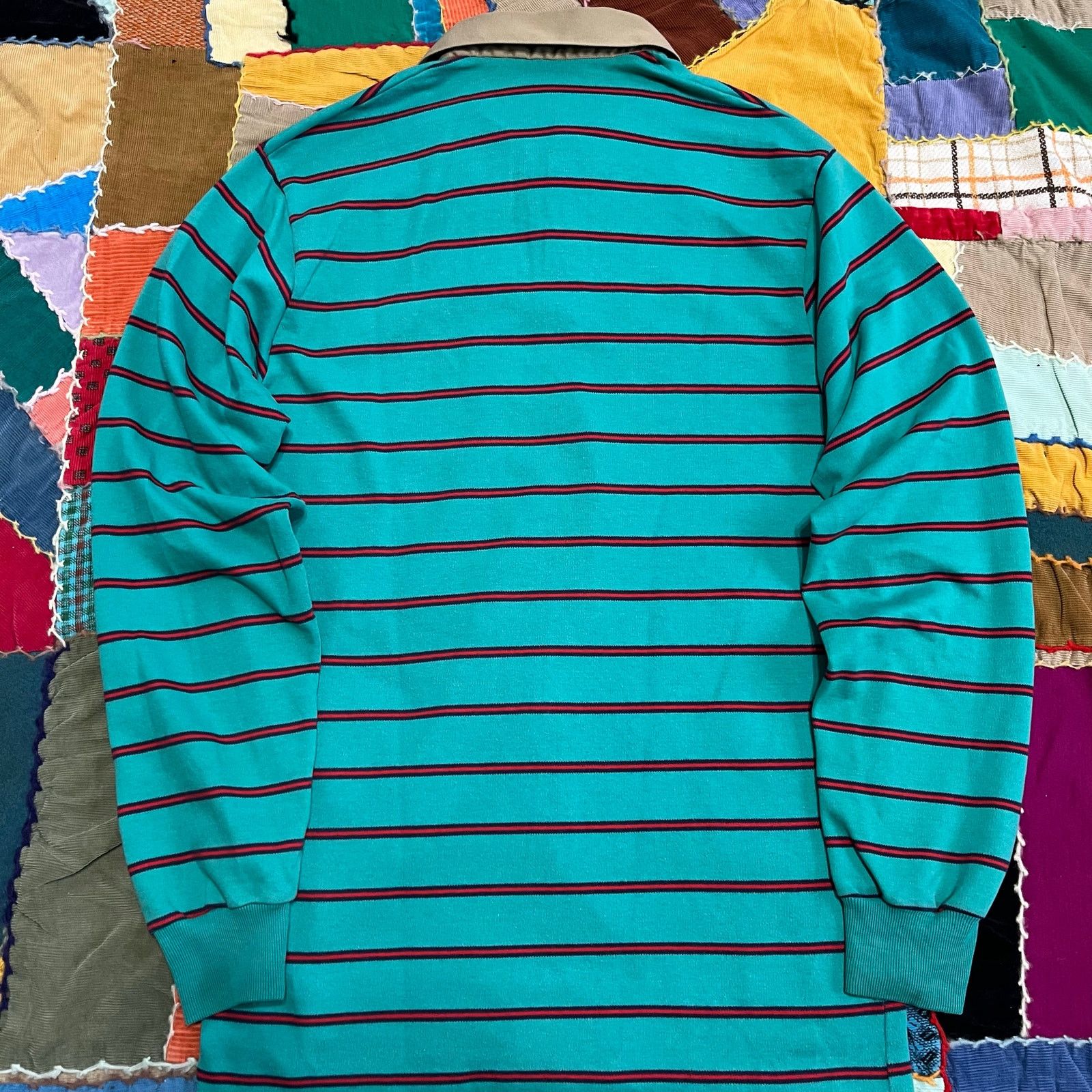 Other Vintage Northwestern Knitting Company Blue/Red Striped Rugby Size US L / EU 52-54 / 3 - 2 Thumbnail