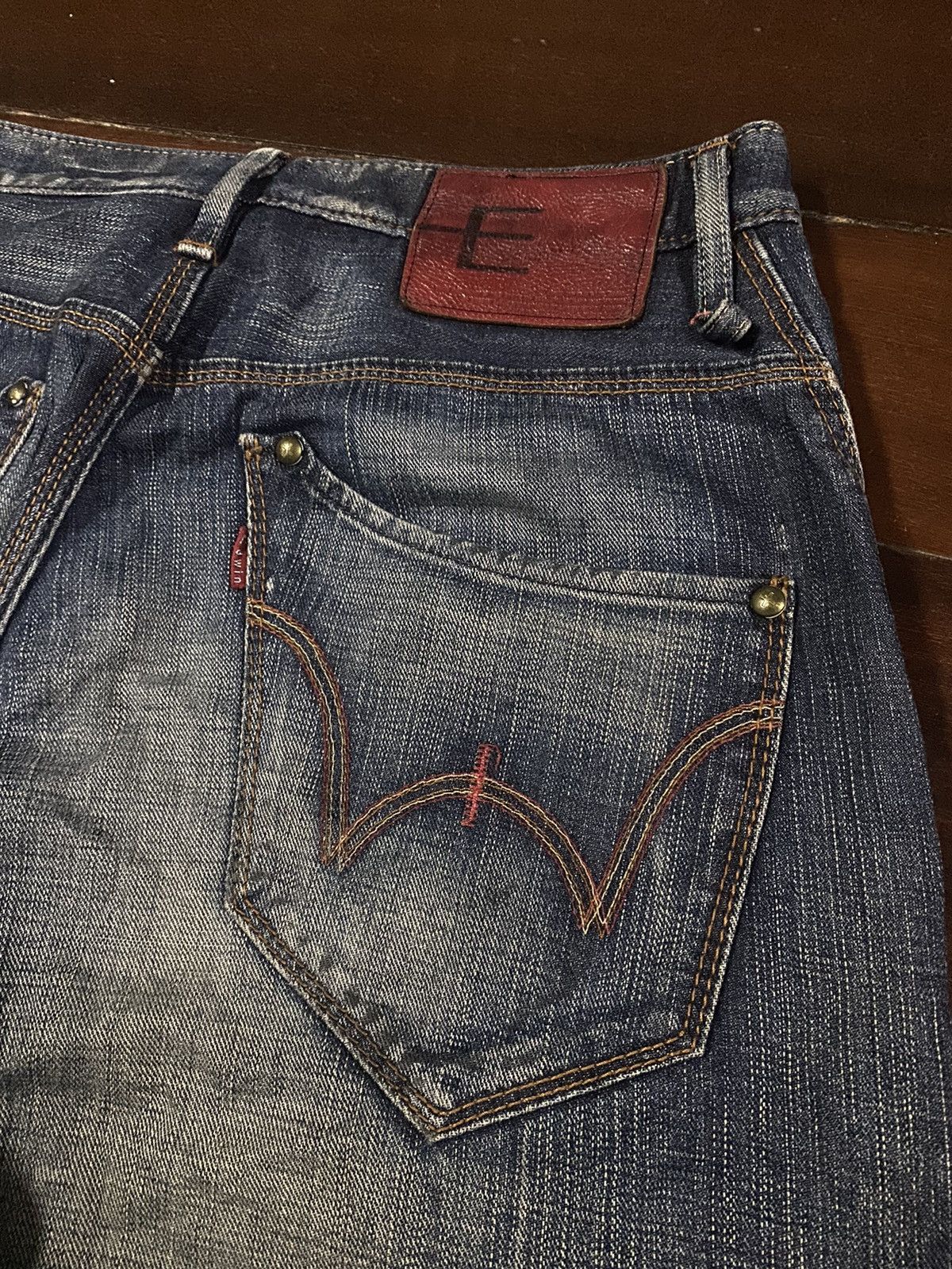 Edwin × Japanese Brand FIRE 🔥 EDWIN E-FUNCTION CURVE FLARE JEANS Size US 32 / EU 48 - 20 Thumbnail