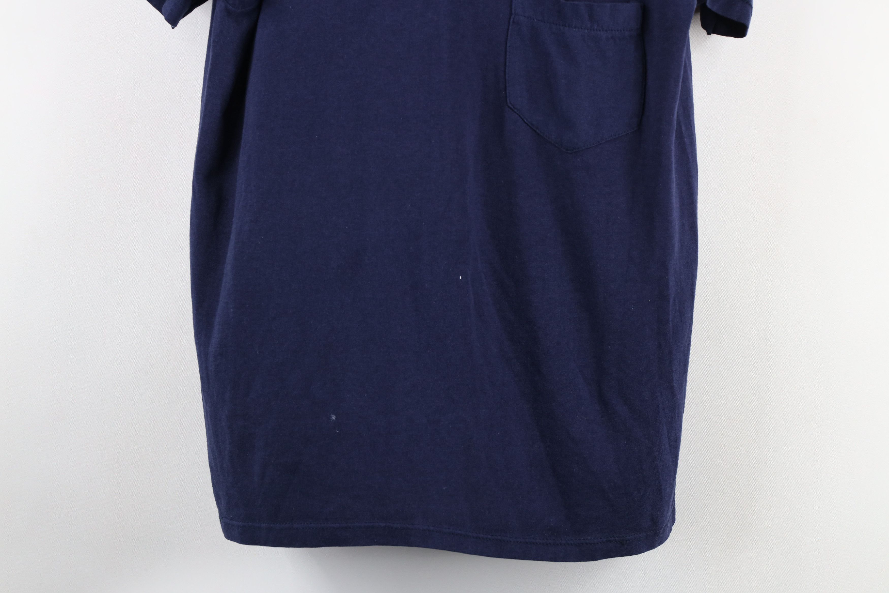 Vintage Vintage 90s Streetwear Blank Thin Pocket T-Shirt Blue USA Size US M / EU 48-50 / 2 - 3 Thumbnail