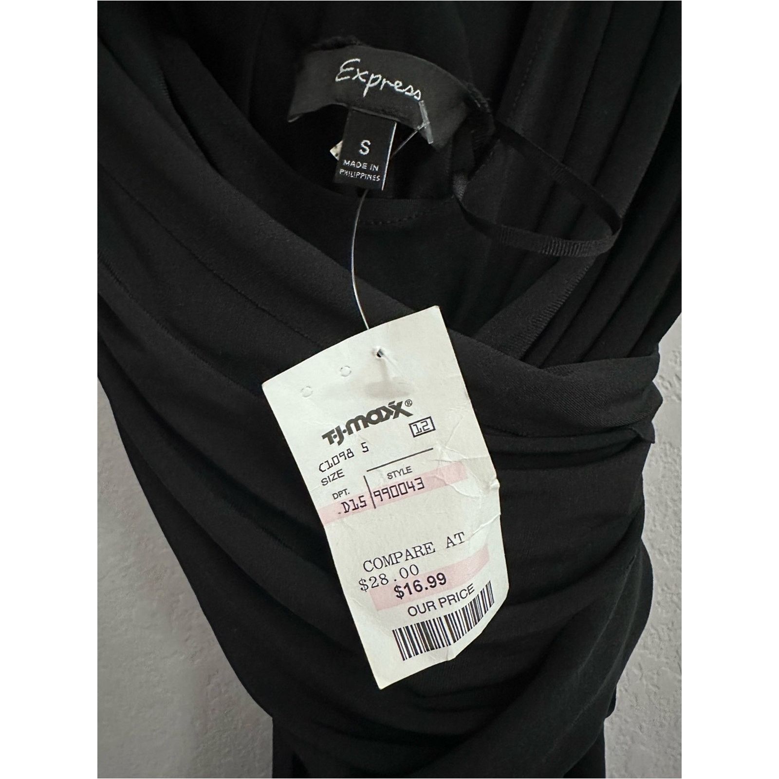 Express Express Slinky Cross Banded Black Dress Women Small Size S / US 4 / IT 40 - 3 Thumbnail