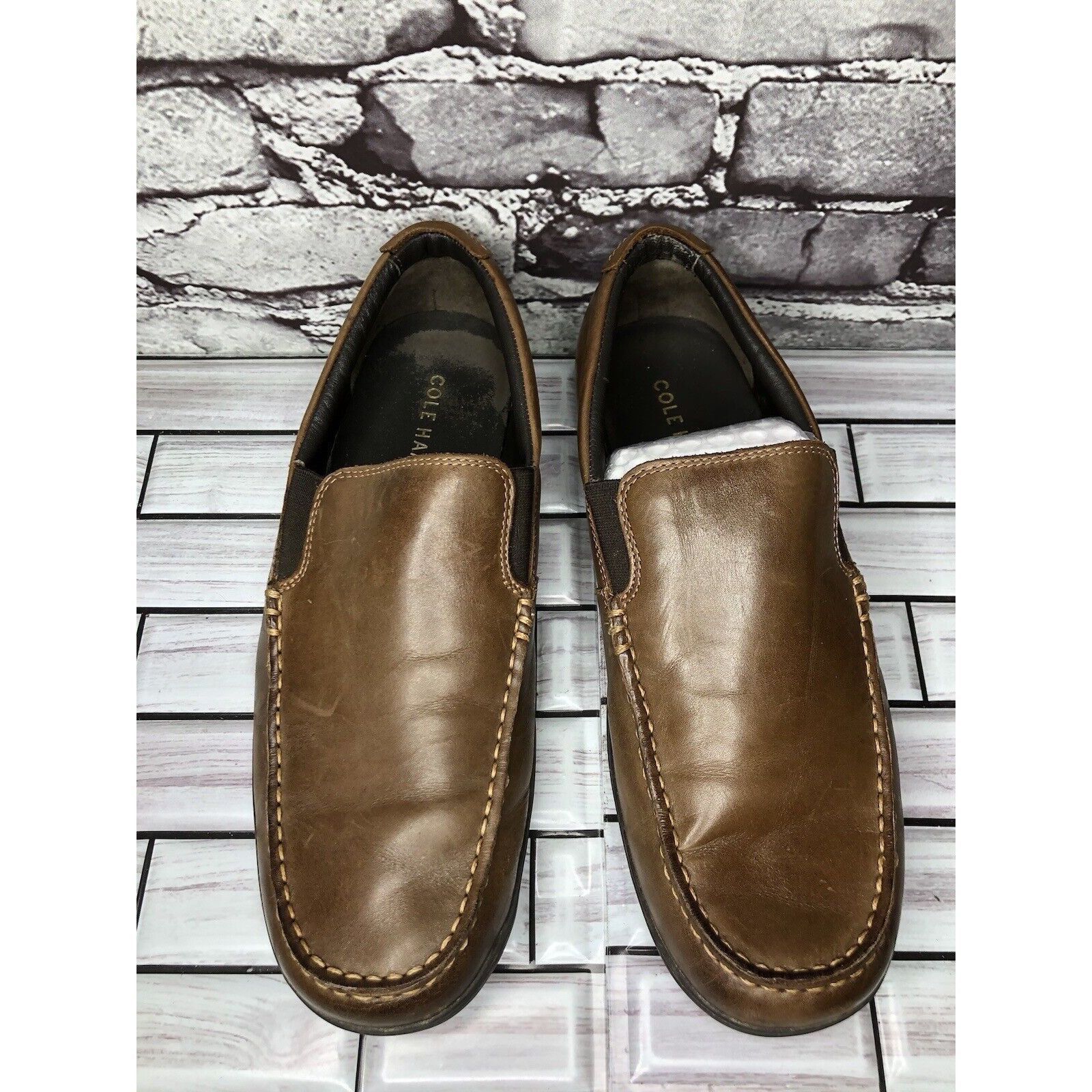 Cole Haan Cole Haan Brown Leather Slip On Casual Loafers Driving Shoes Size US 9 / EU 42 - 13 Thumbnail